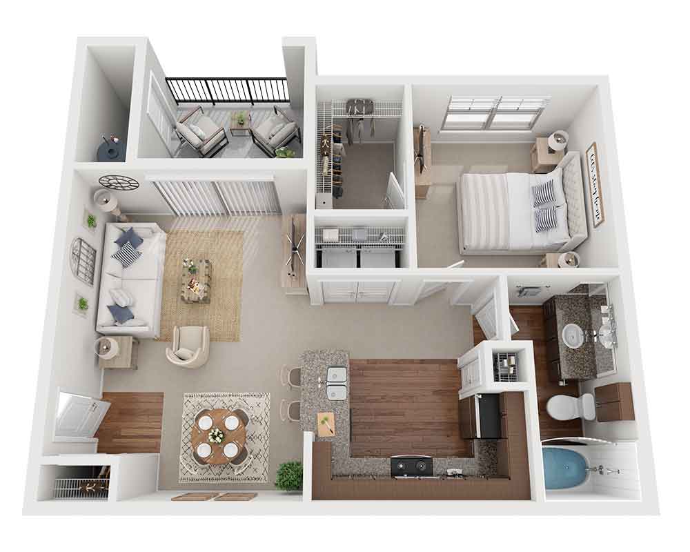 One Bedroom A1B