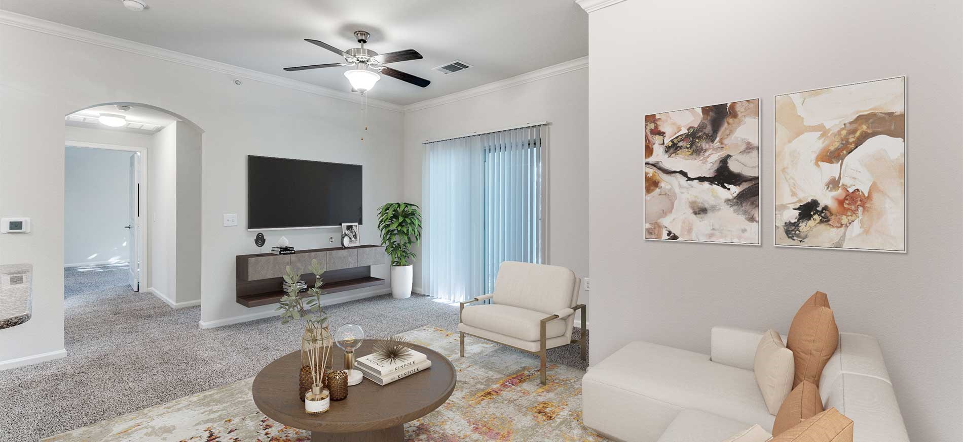 Estancia Villas apartment living room
