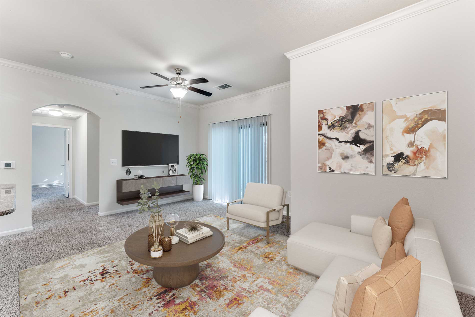 Estancia Villas apartment living room