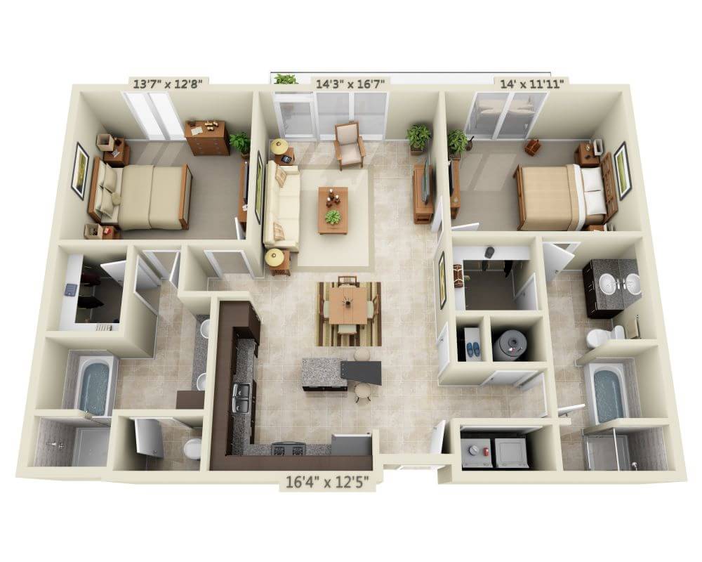 Two Bedroom B2H