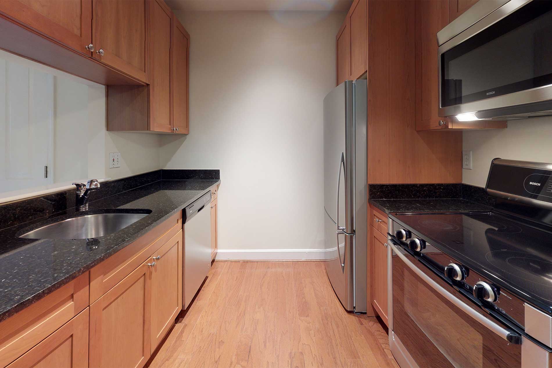 Garrison Square apartment kitchen
