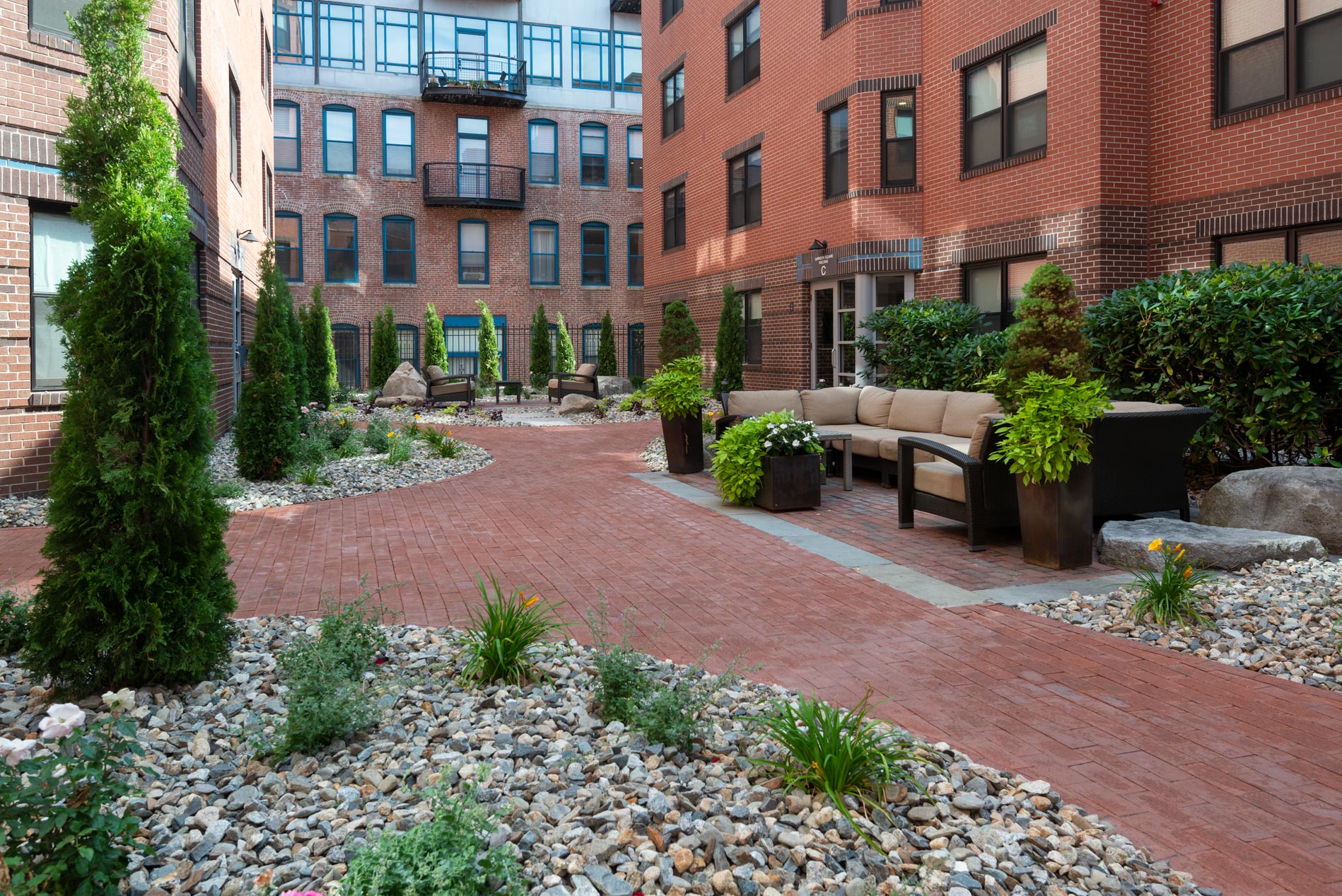 Garrison Square courtyard