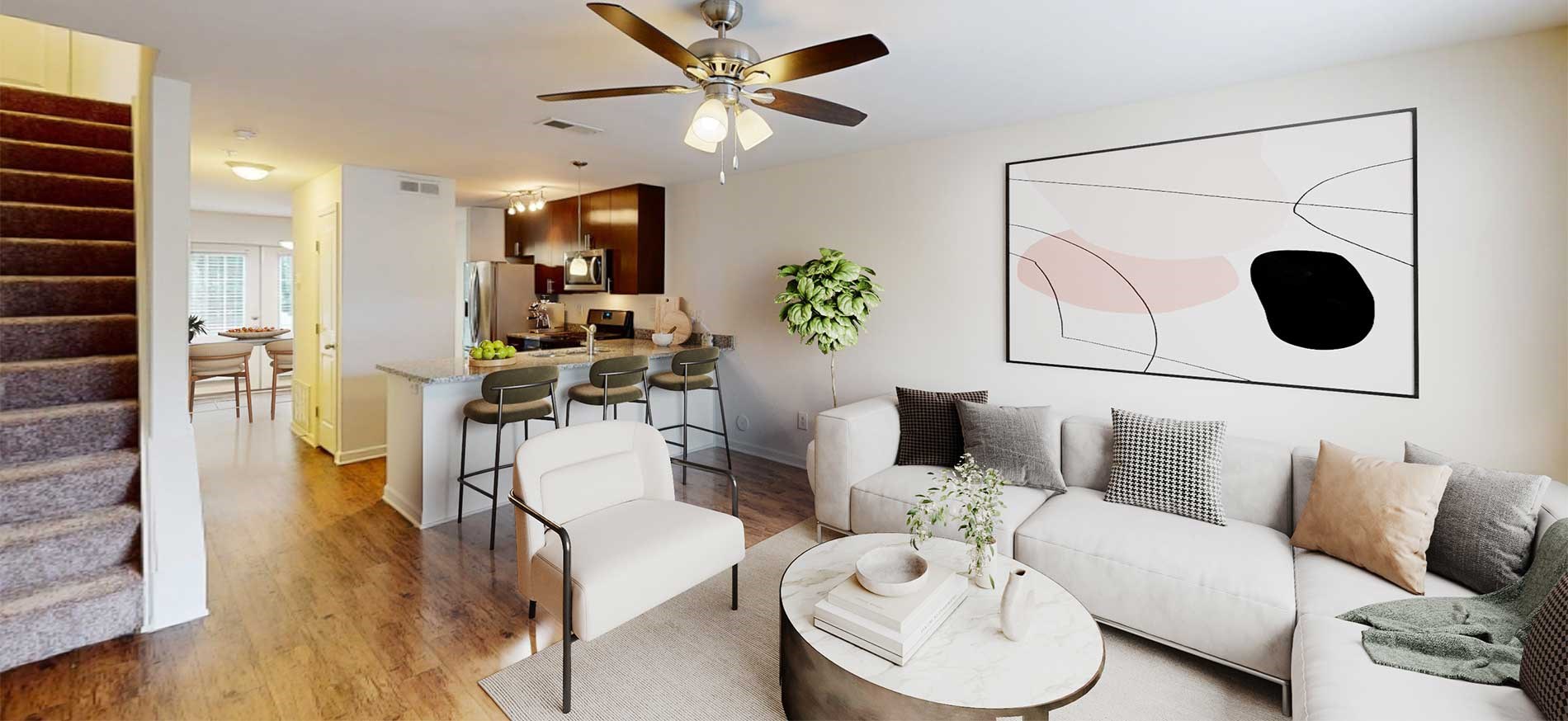 Gayton Pointe apartment living room