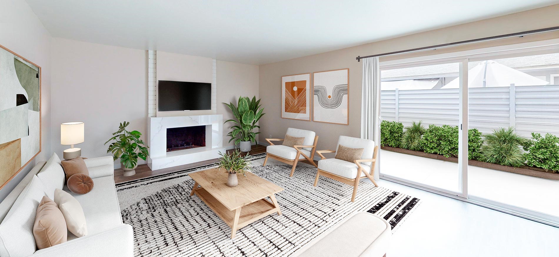 Harbor Mesa Verde staged living  room