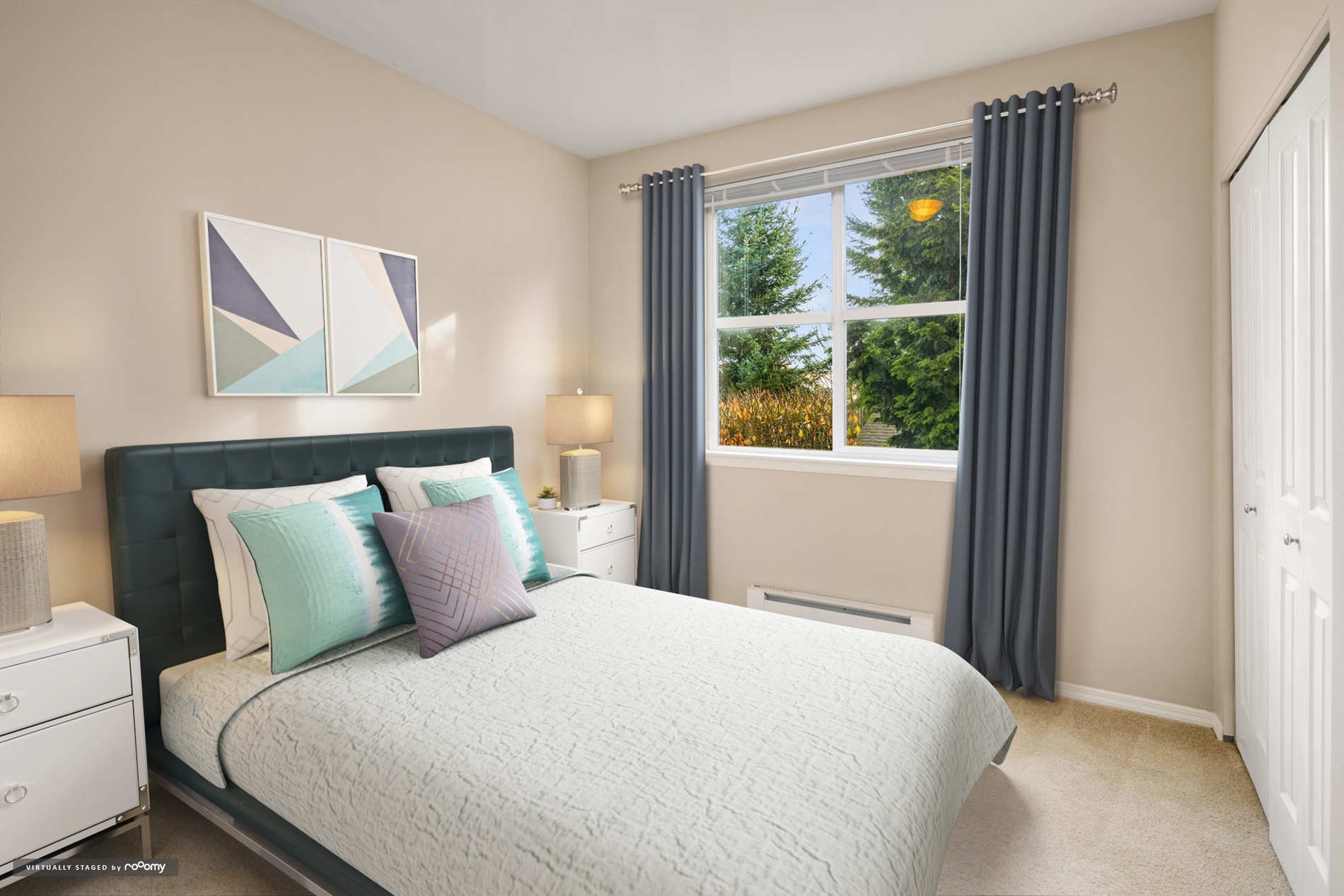 Hearthstone Bedroom Virtually Staged by RoOomy