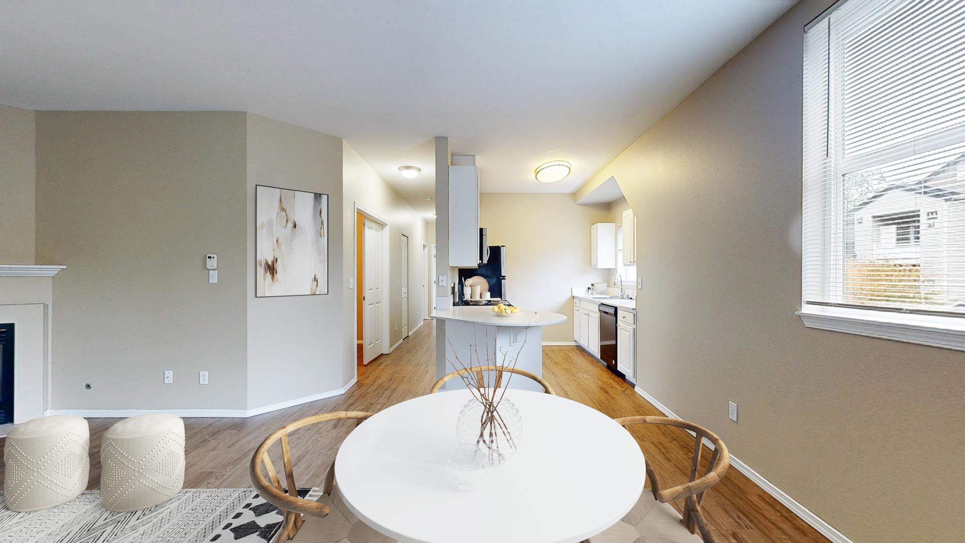 Hearthstone dining room and kitchen