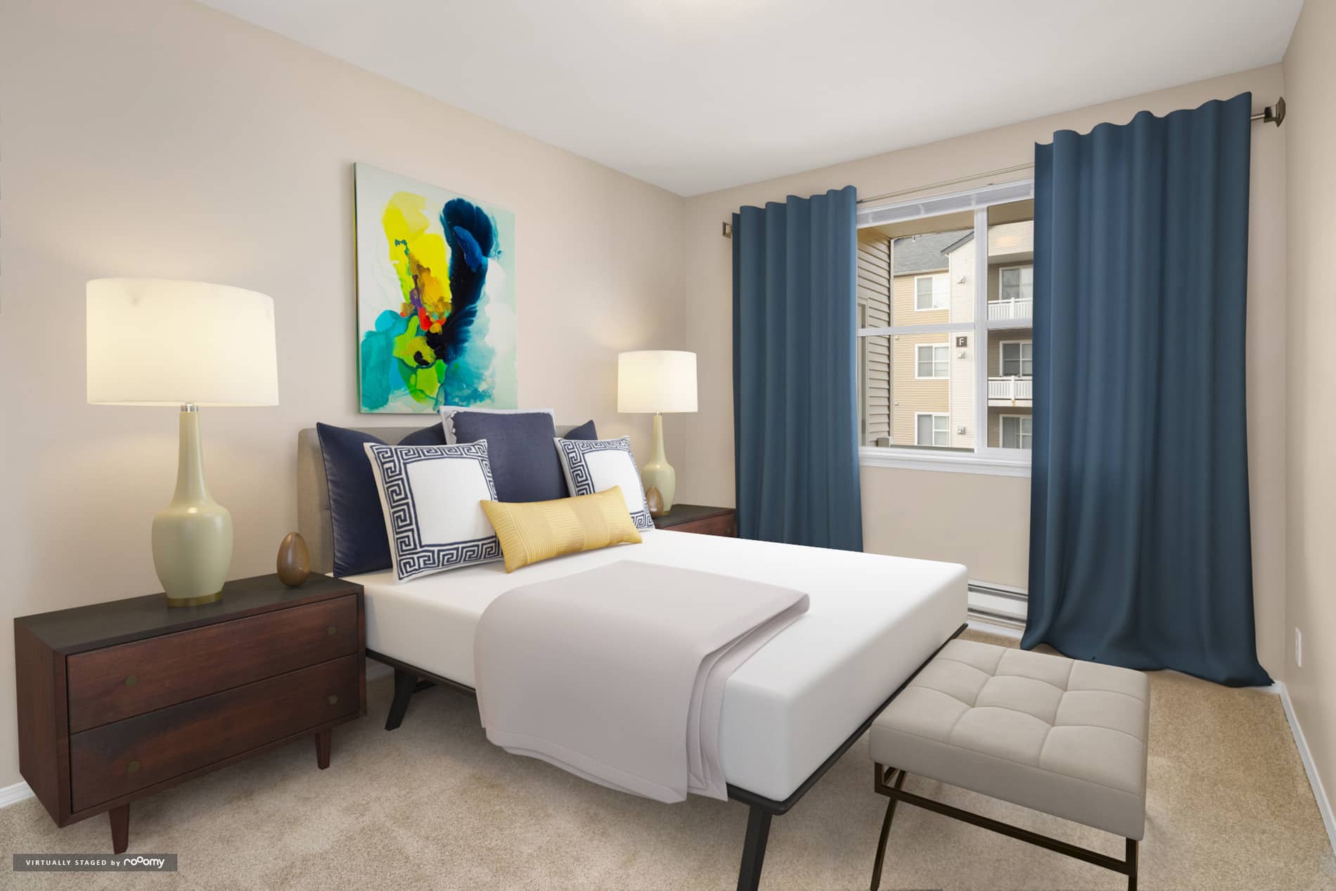 Hearthstone at Merrill Creek apartment staged by RooOmy