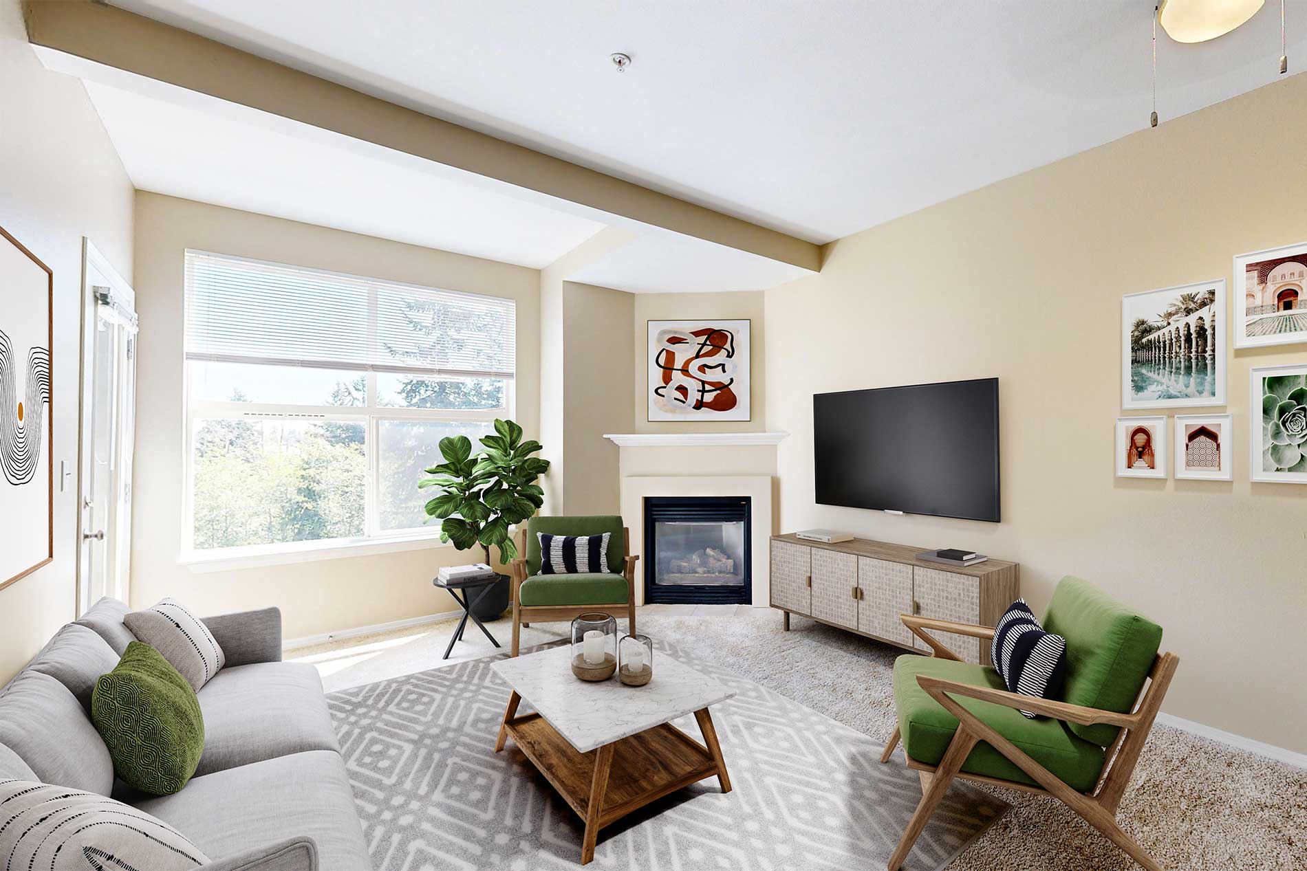 Hearthstone apartment living room