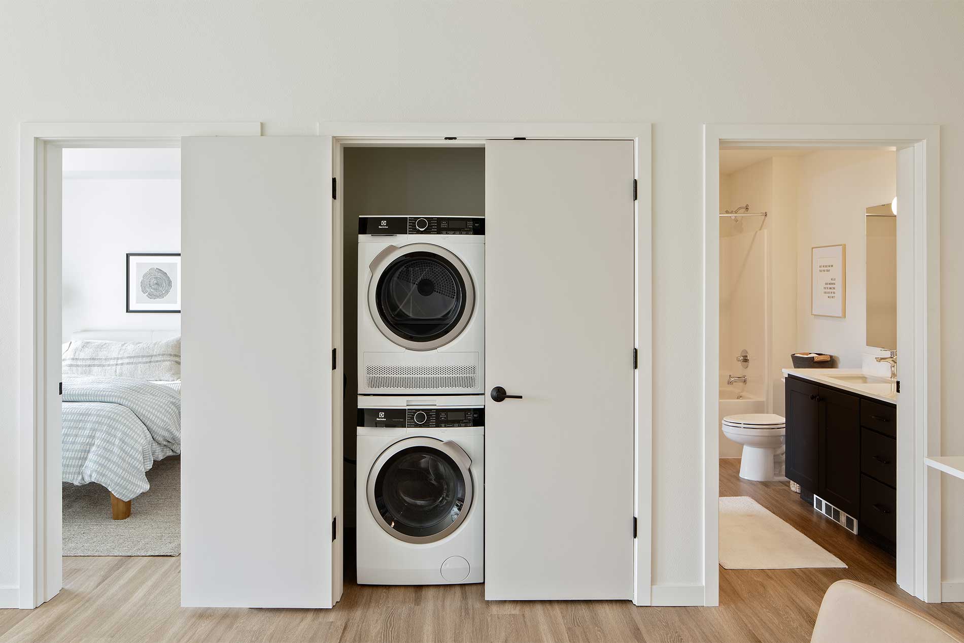 In-home washer and dryer at Heirloom apartments