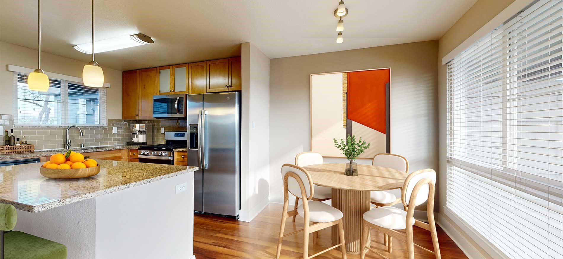Highlands of Marin apartment kitchen and dining room