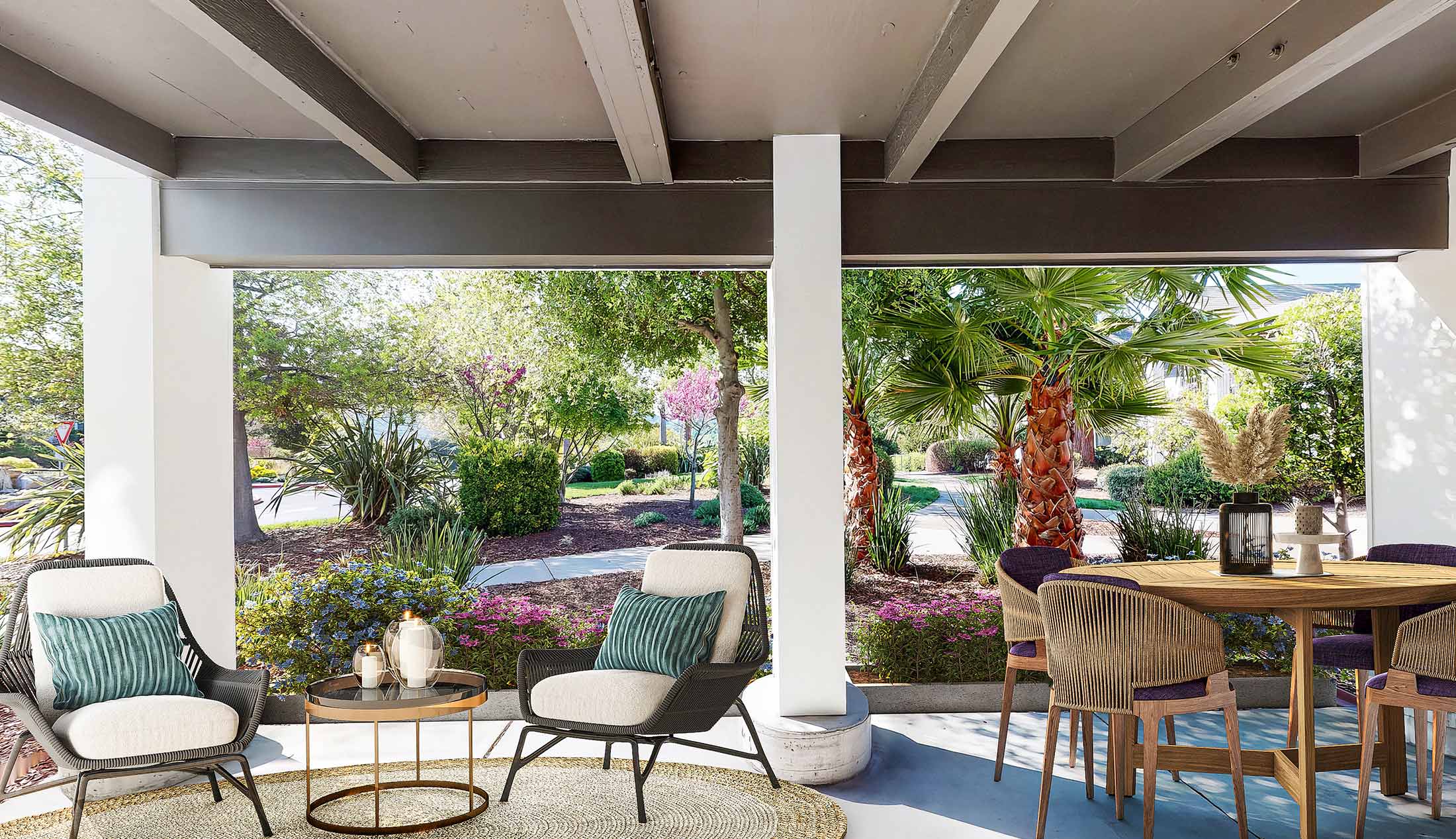 Highlands of Marin staged patio