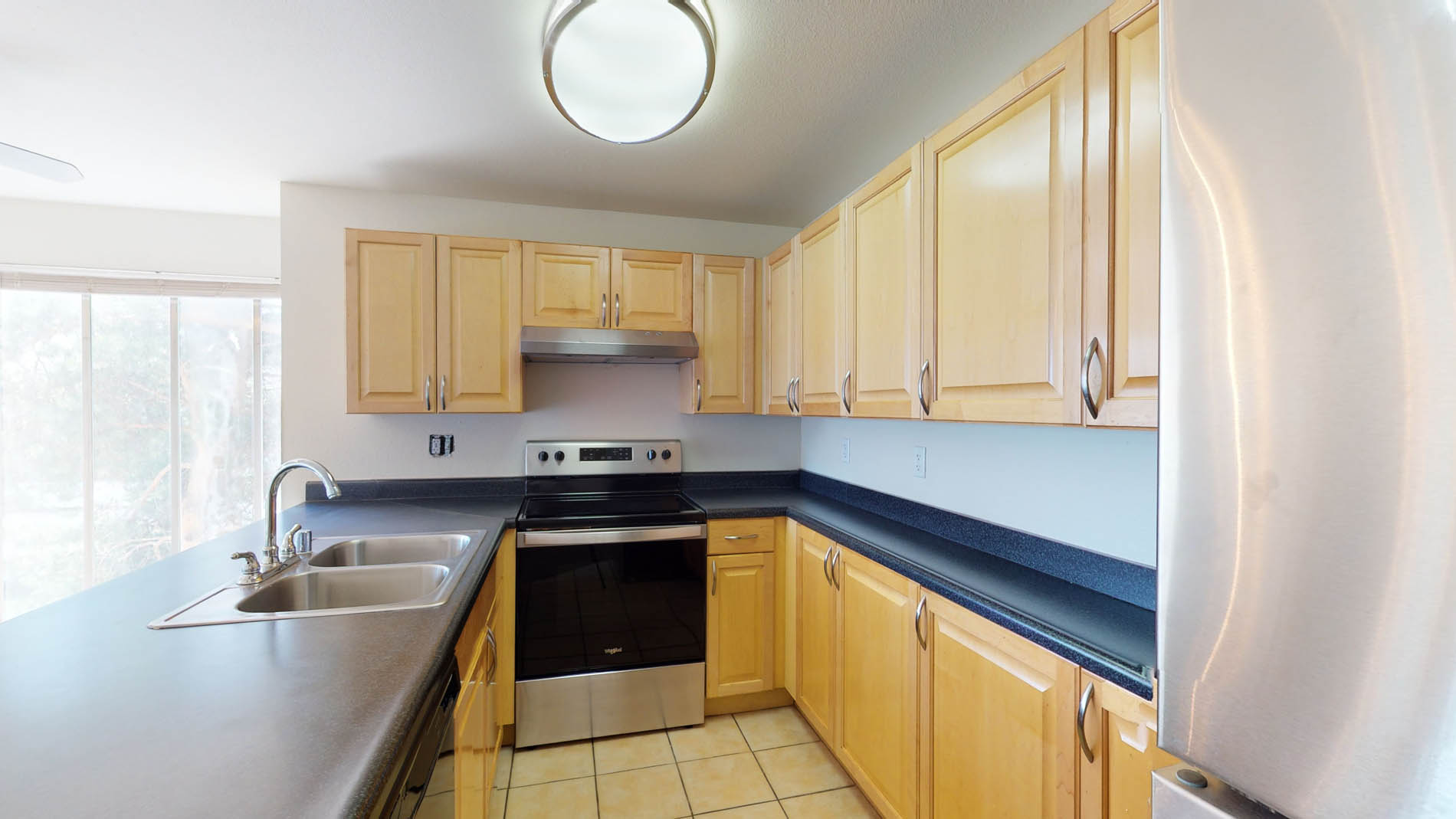 Hilltop apartment kitchen