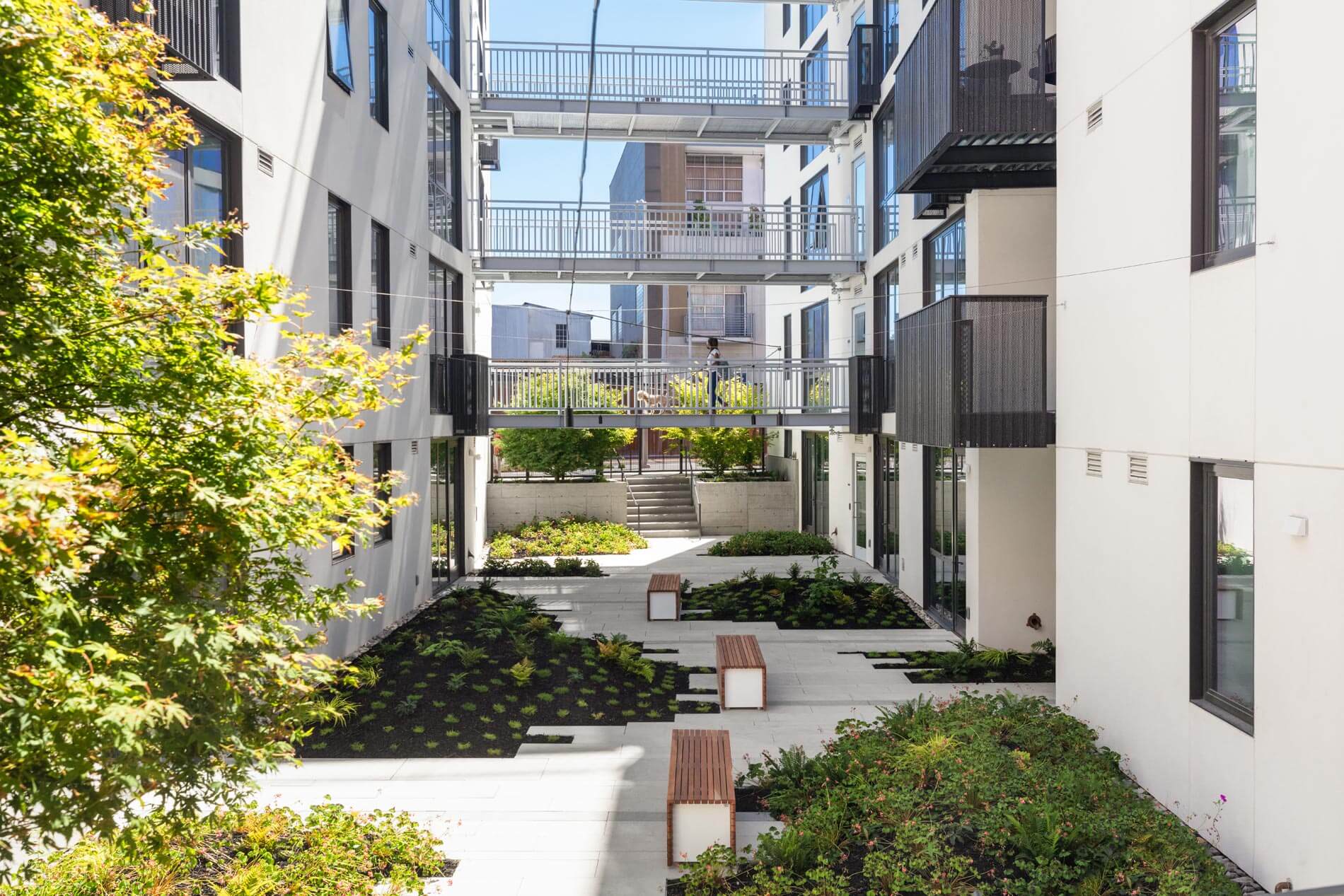 HQ Apartments courtyard