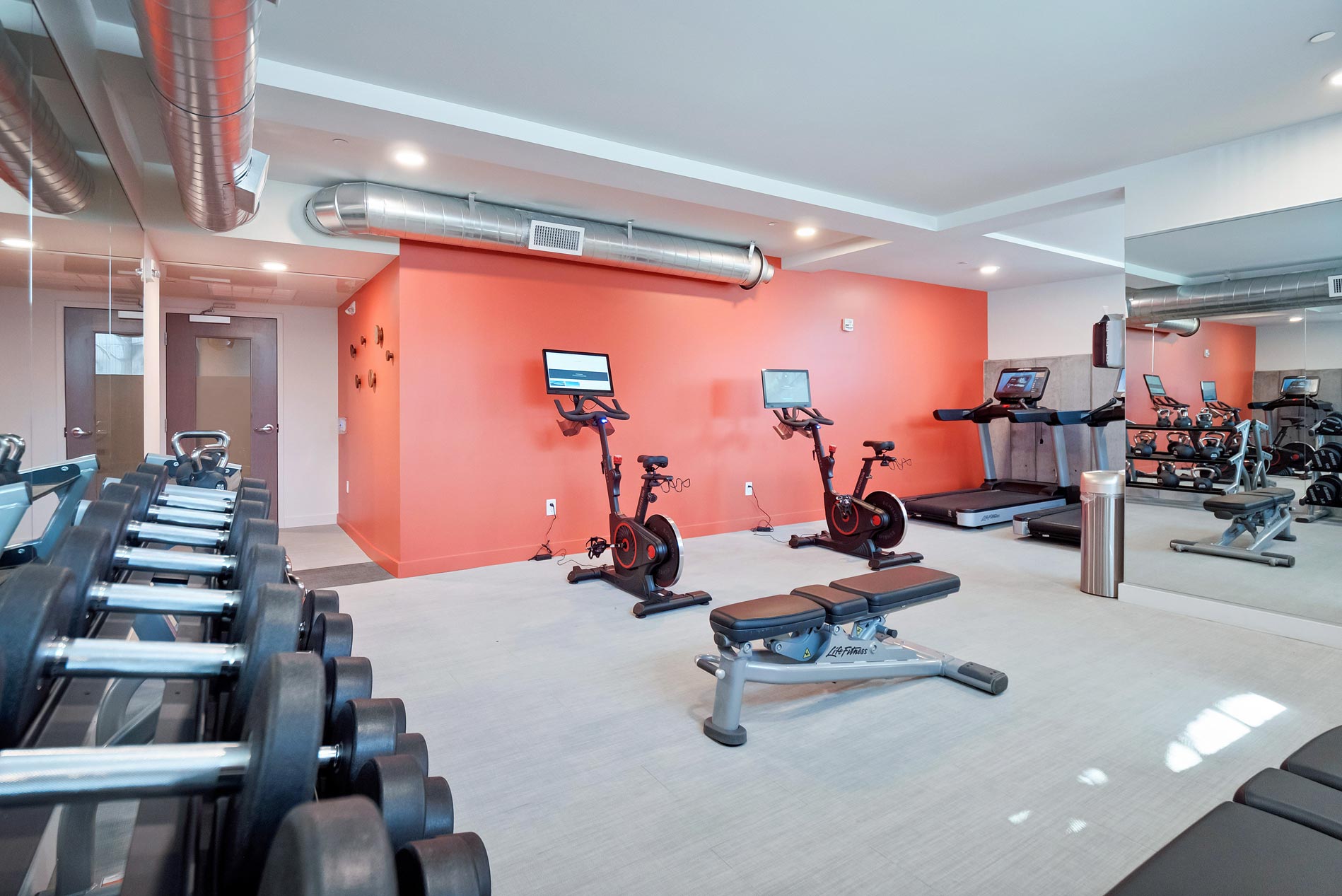 HQ Apartments fitness center