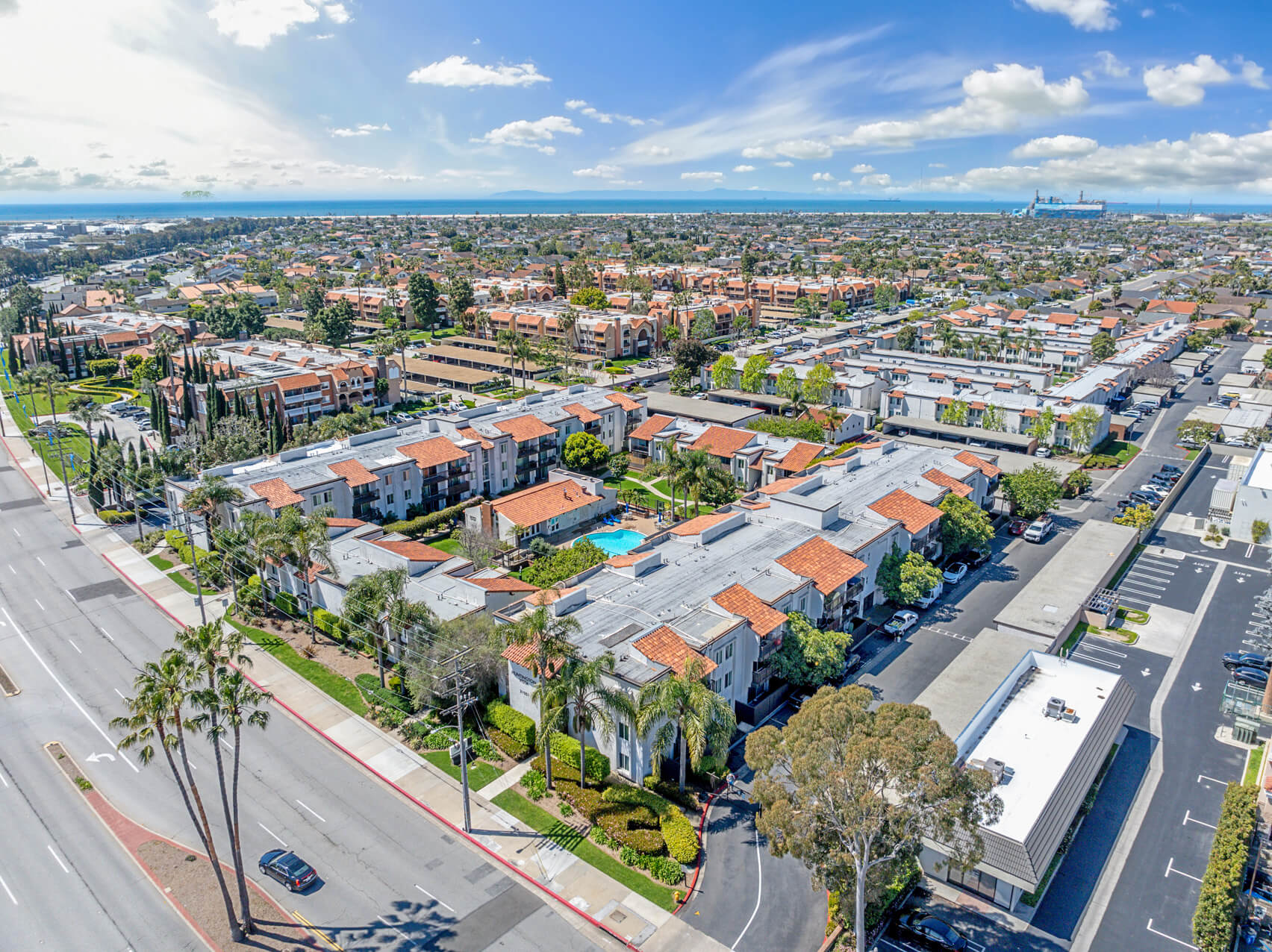 Huntington Vista Drone exterior building Huntington Vista Drone exterior building