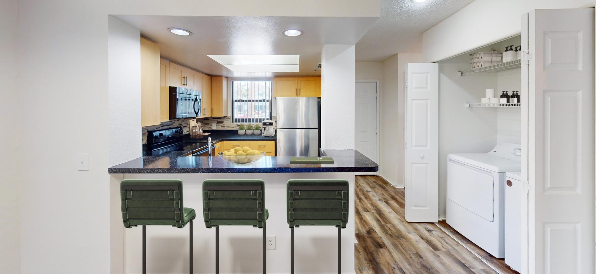 Inlet Bay staged kitchen