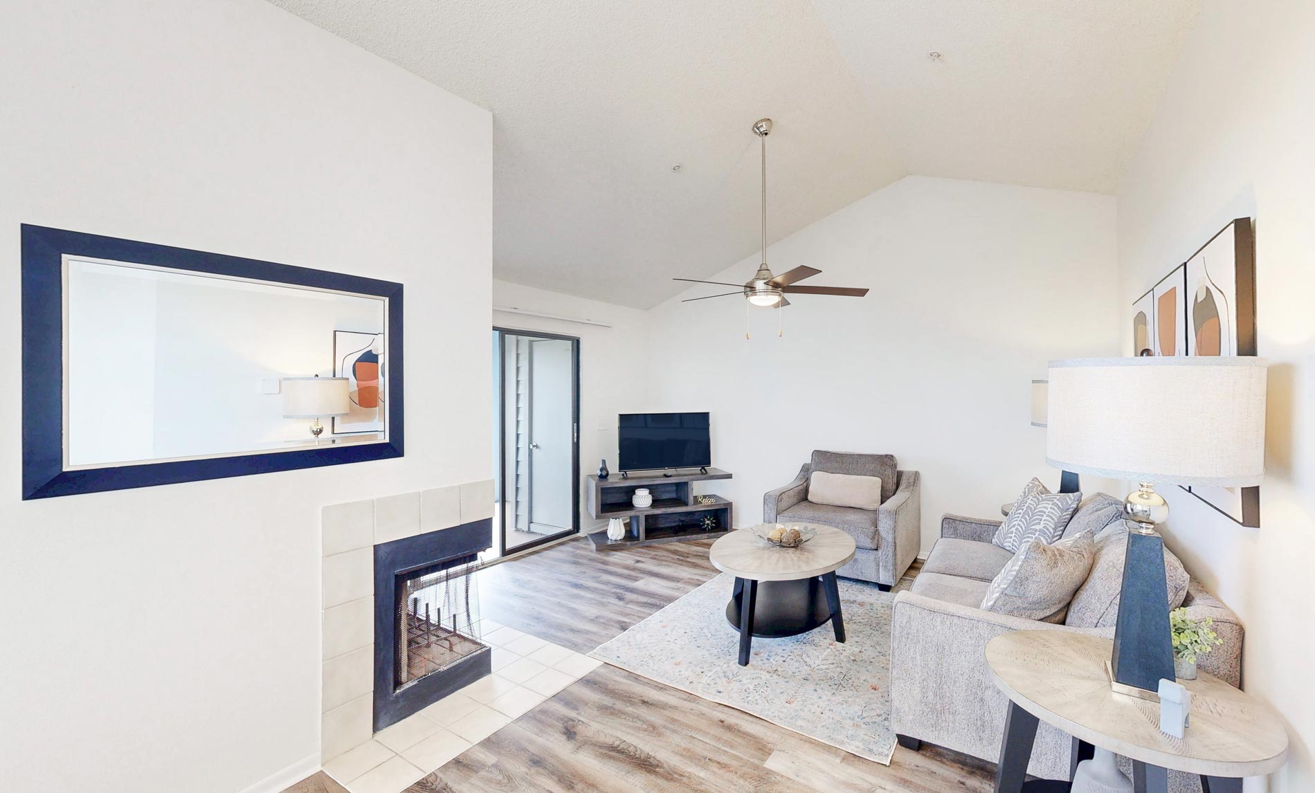 Inlet Bay staged living room