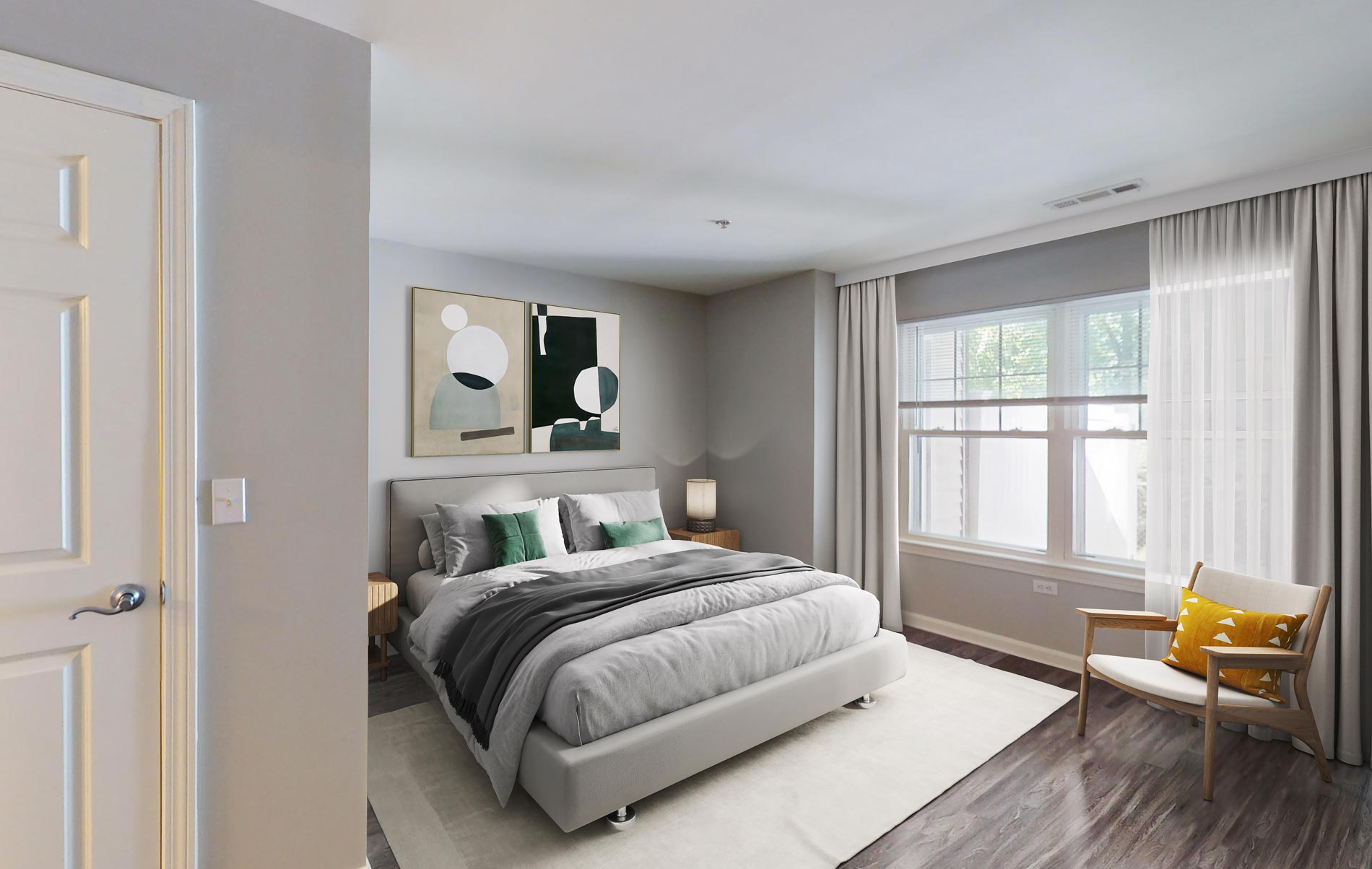 Inwood West staged bedroom