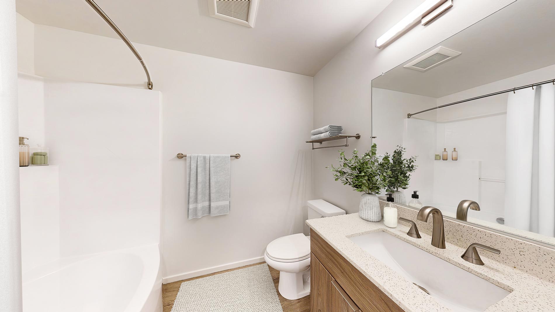 Island Square staged bathroom