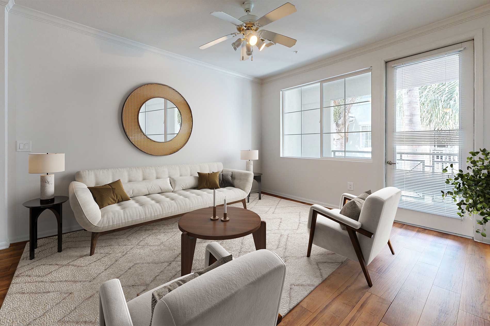 Jefferson at Marina del Rey apartment living room