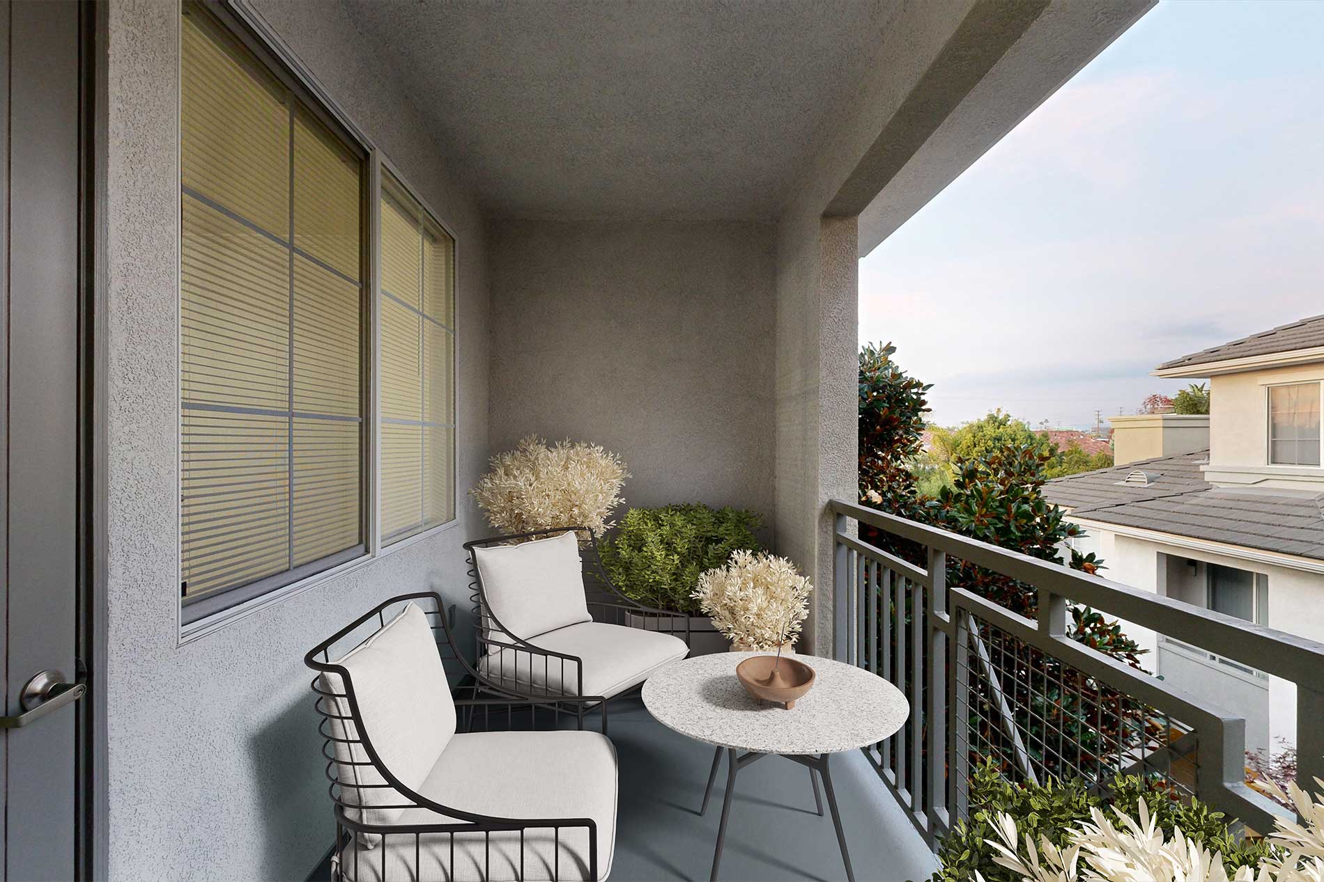 Jefferson at Marina del Rey apartment balcony