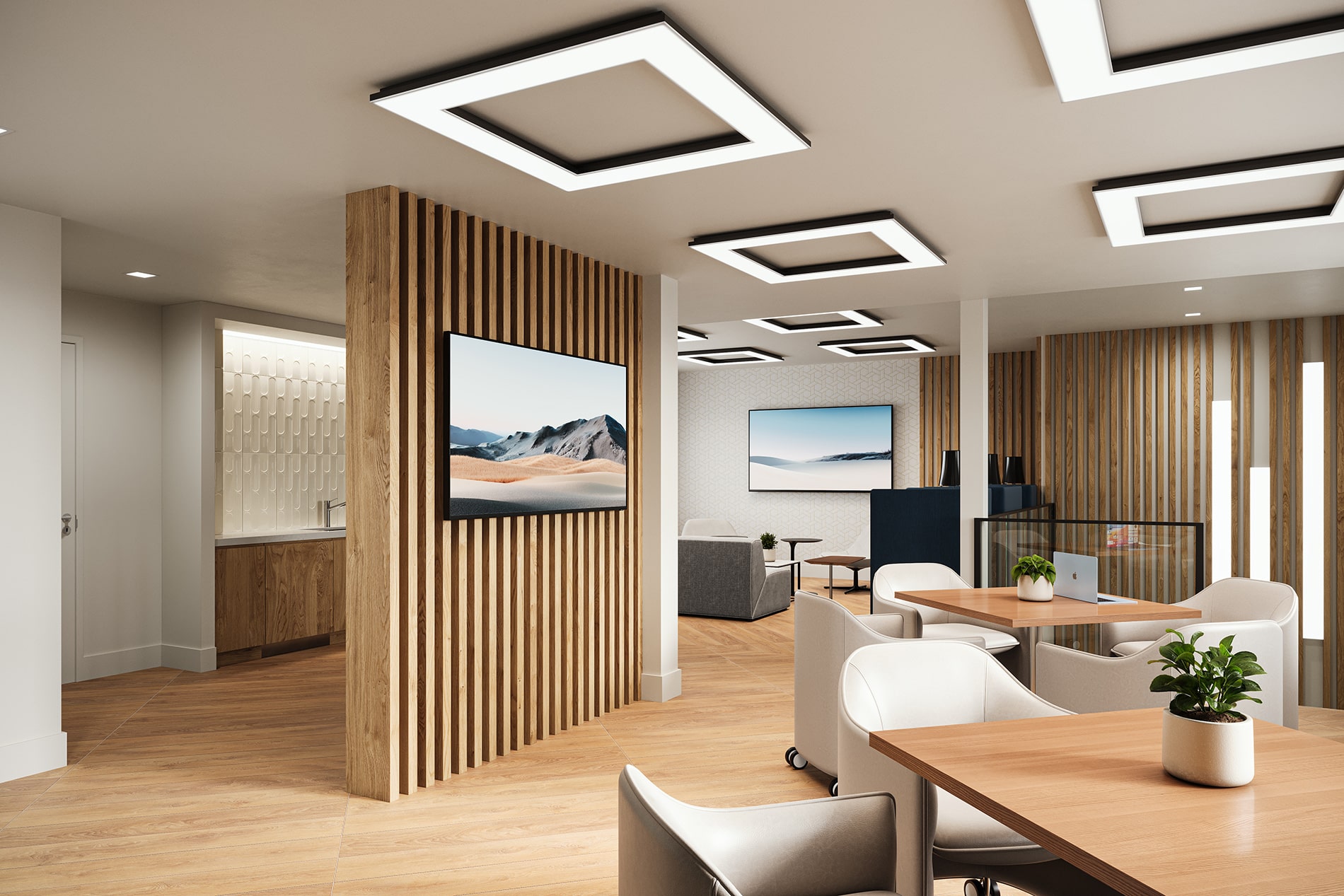 Jefferson Co working + Social Lounge Rendering