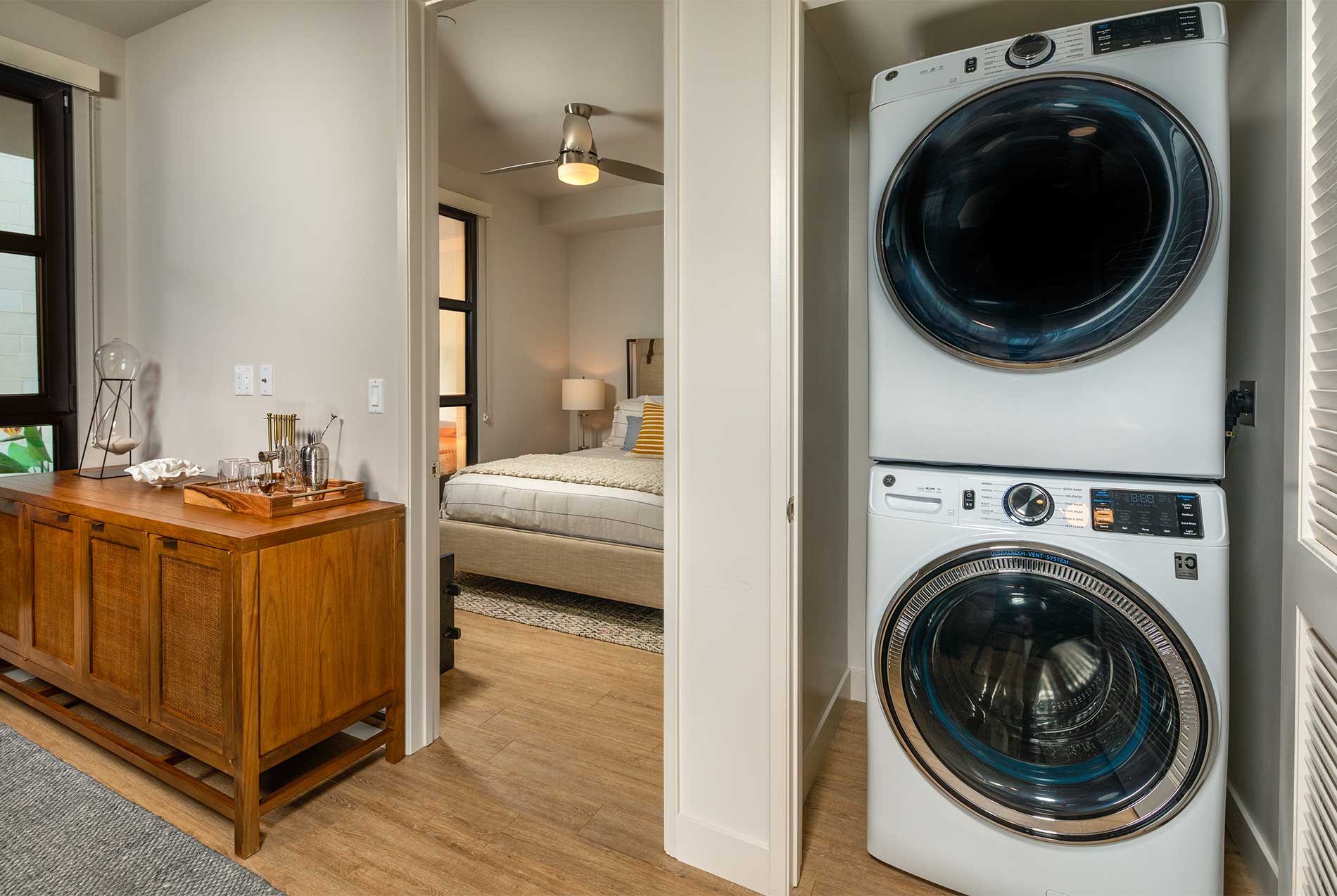In-home washer and dryer at Junction Santa Monica apartments