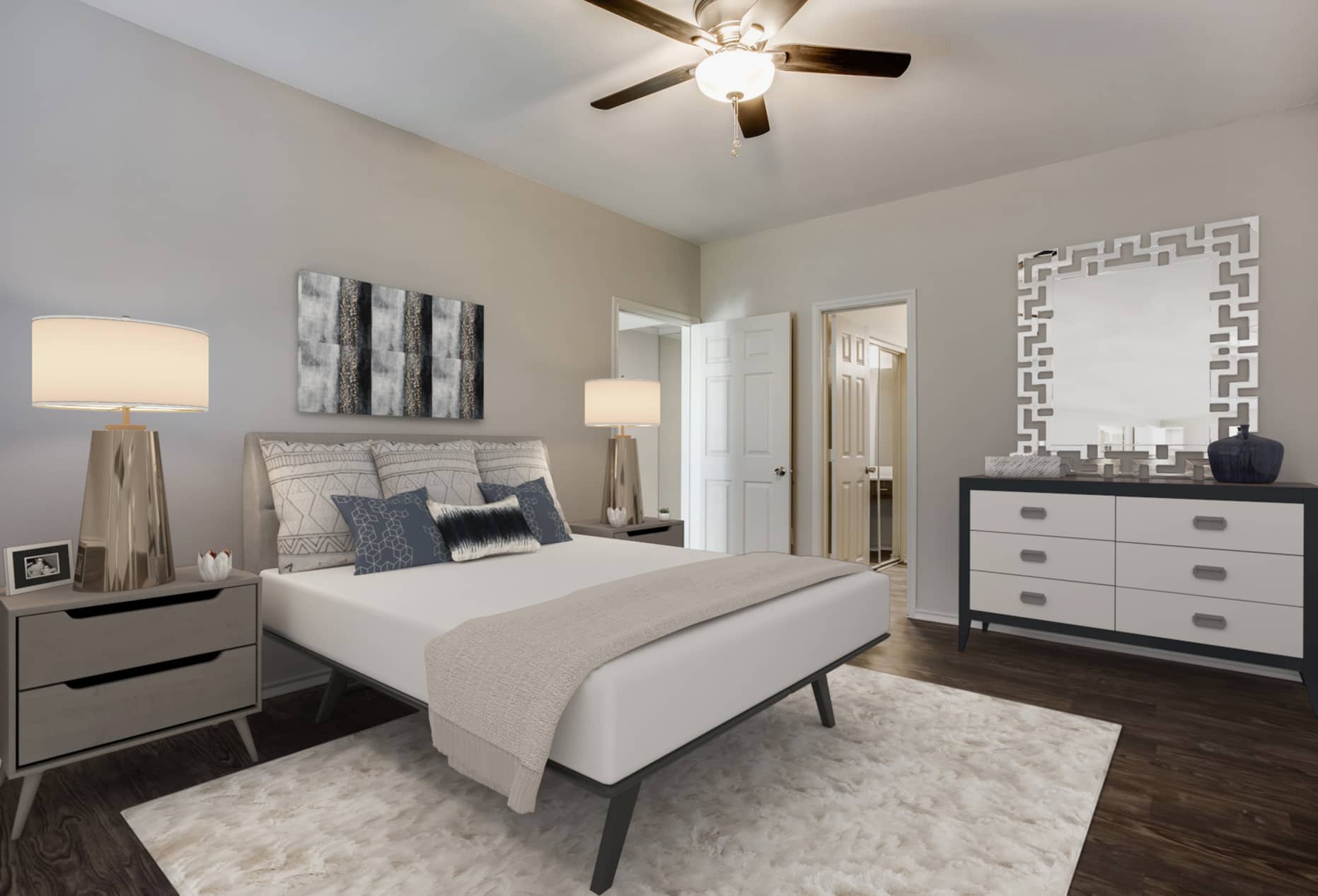 Lakeline Villas apartment virtually staged by Rooomy