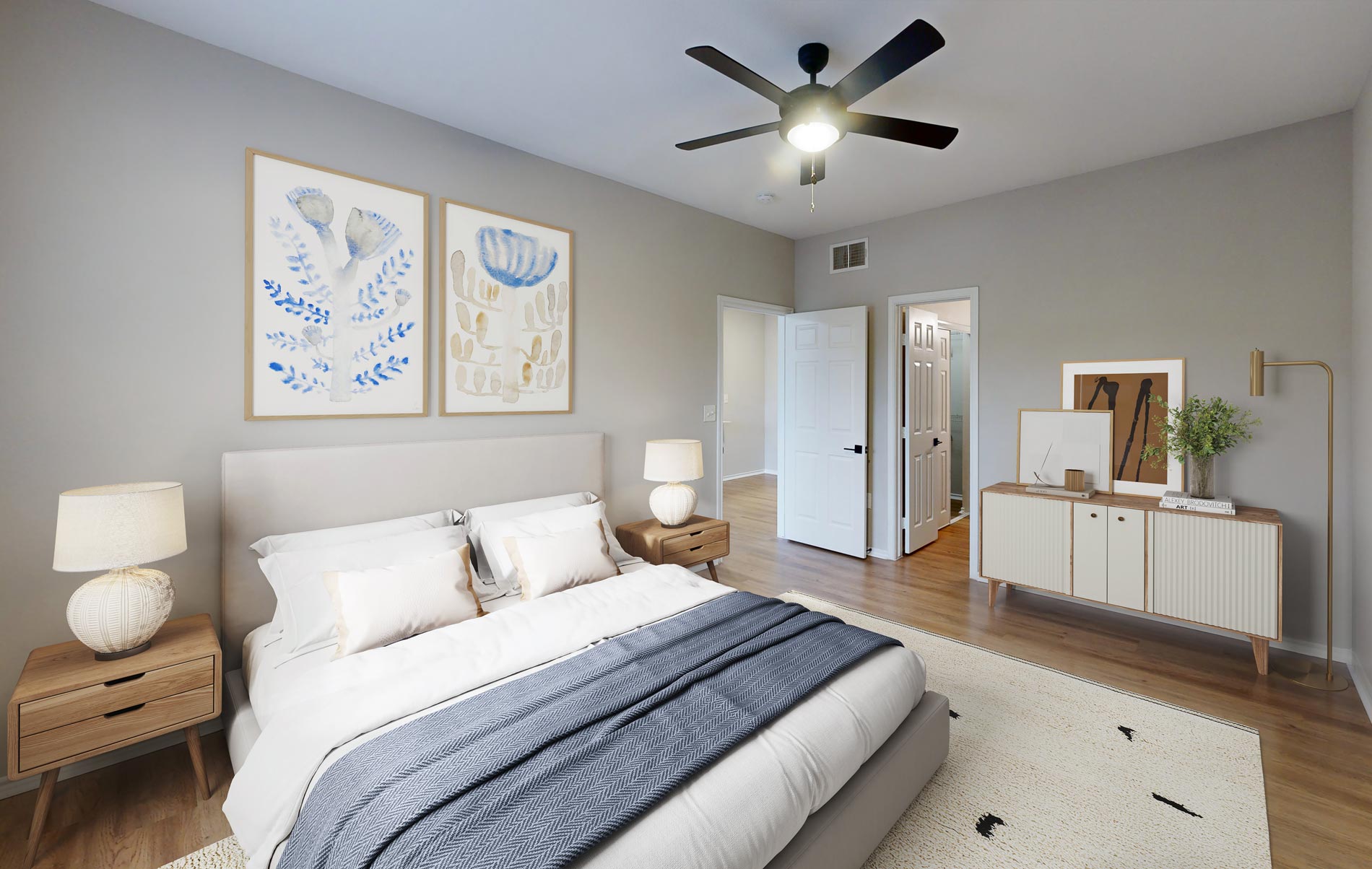 Lakeline Villas Staged bedroom