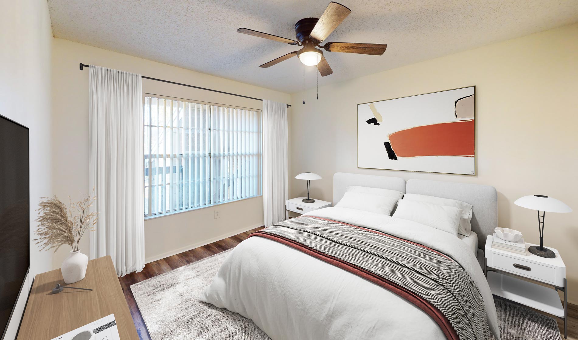 Lakewood Place staged bedroom