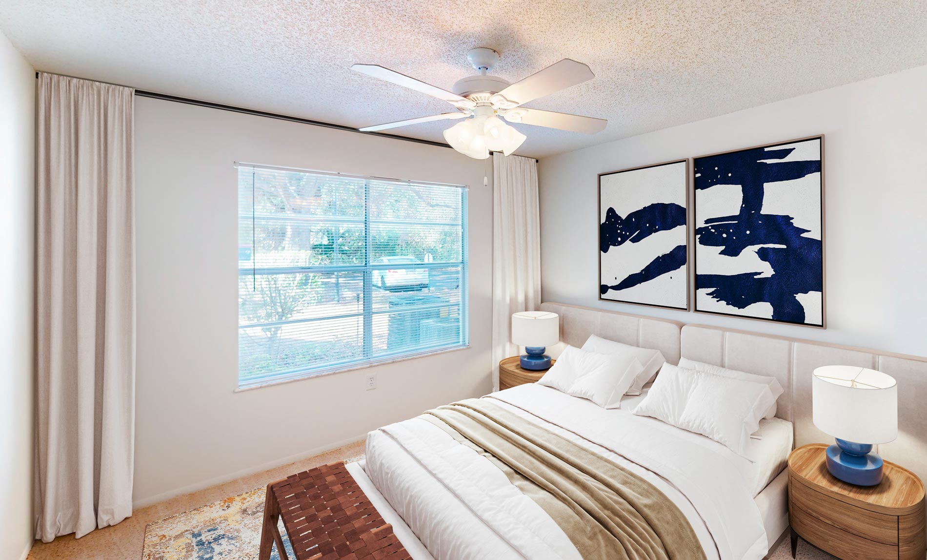 Lakewood Place staged bedroom