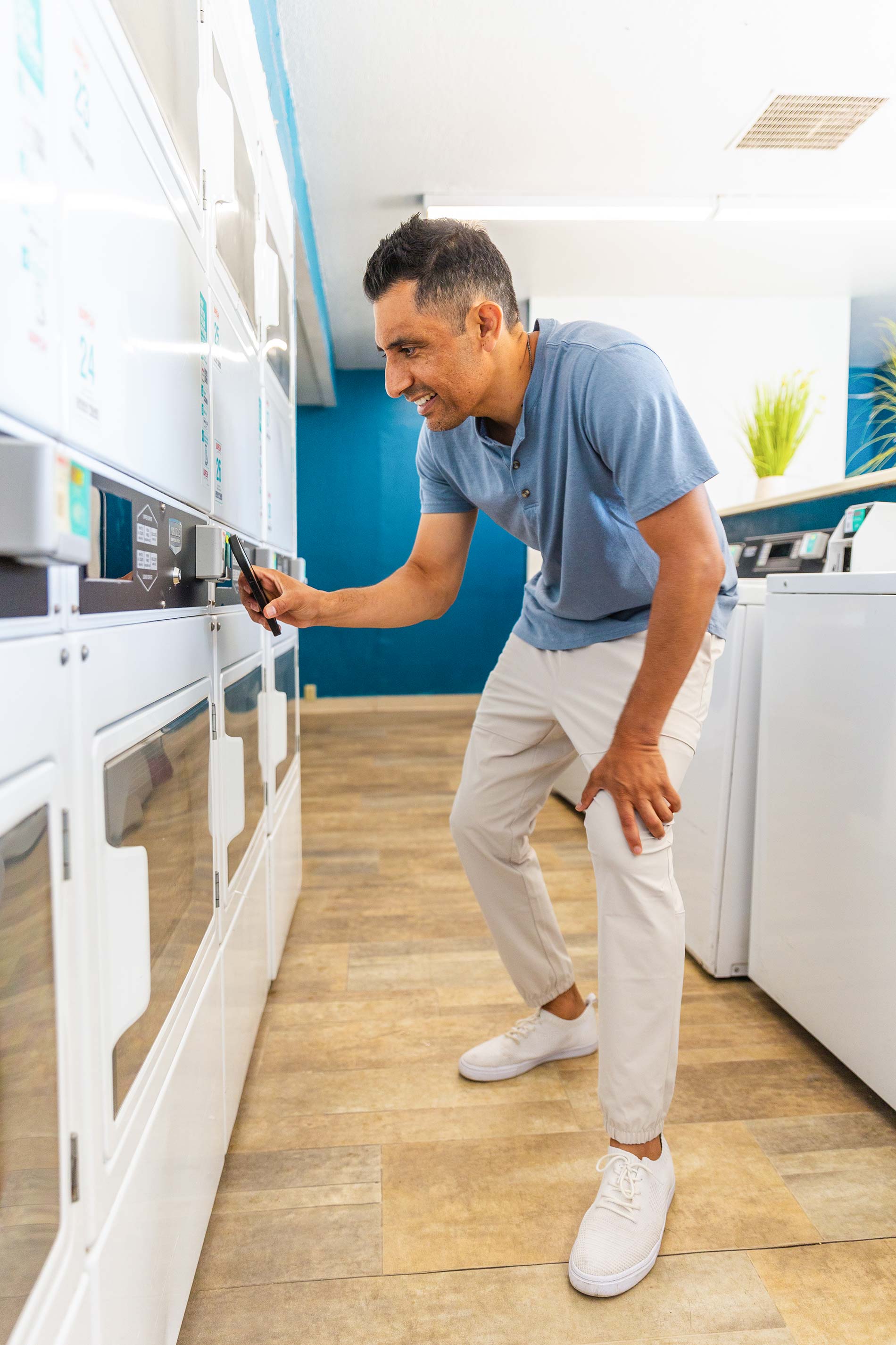 Laurel Tree man does laundry