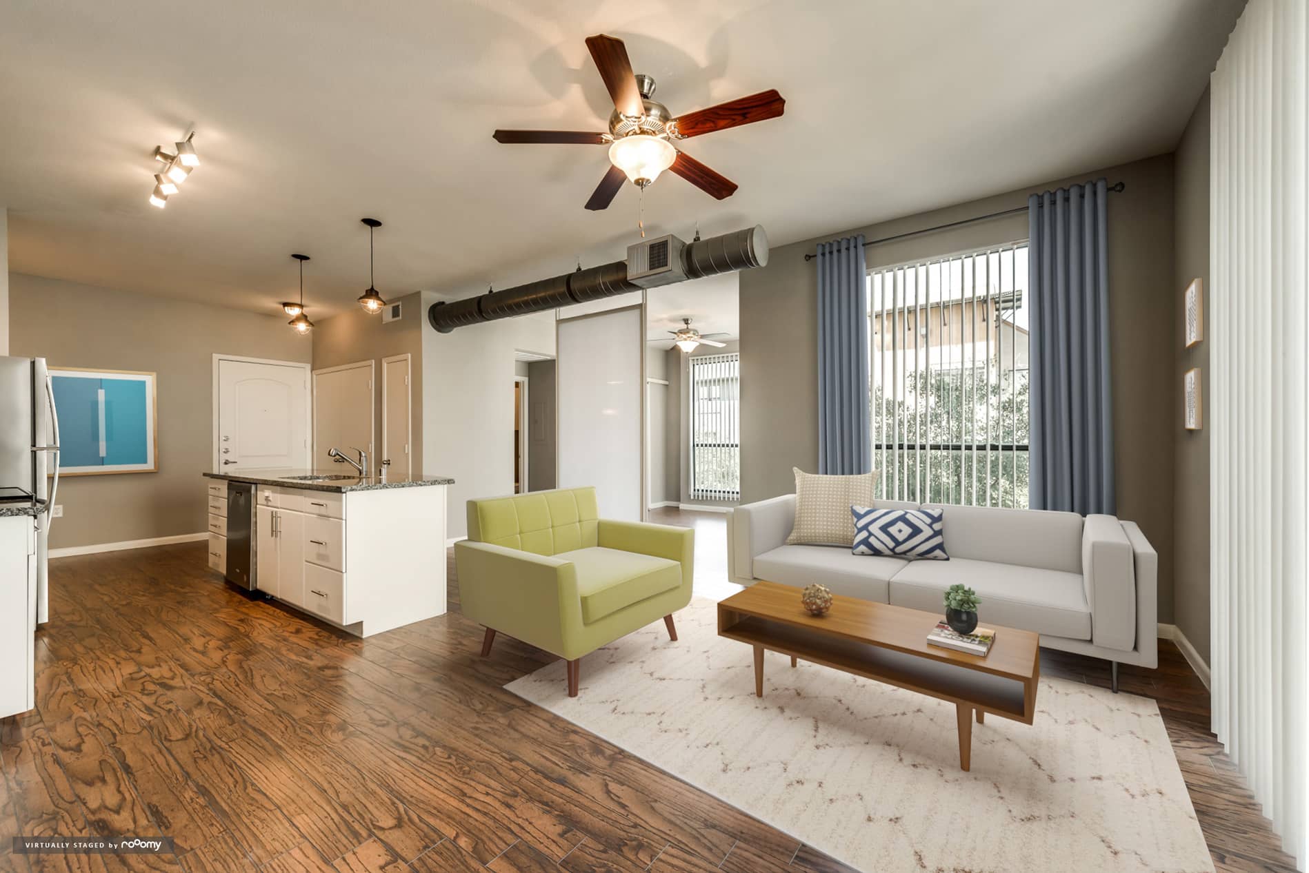 Legacy Village apartment virtually staged by RoOomy