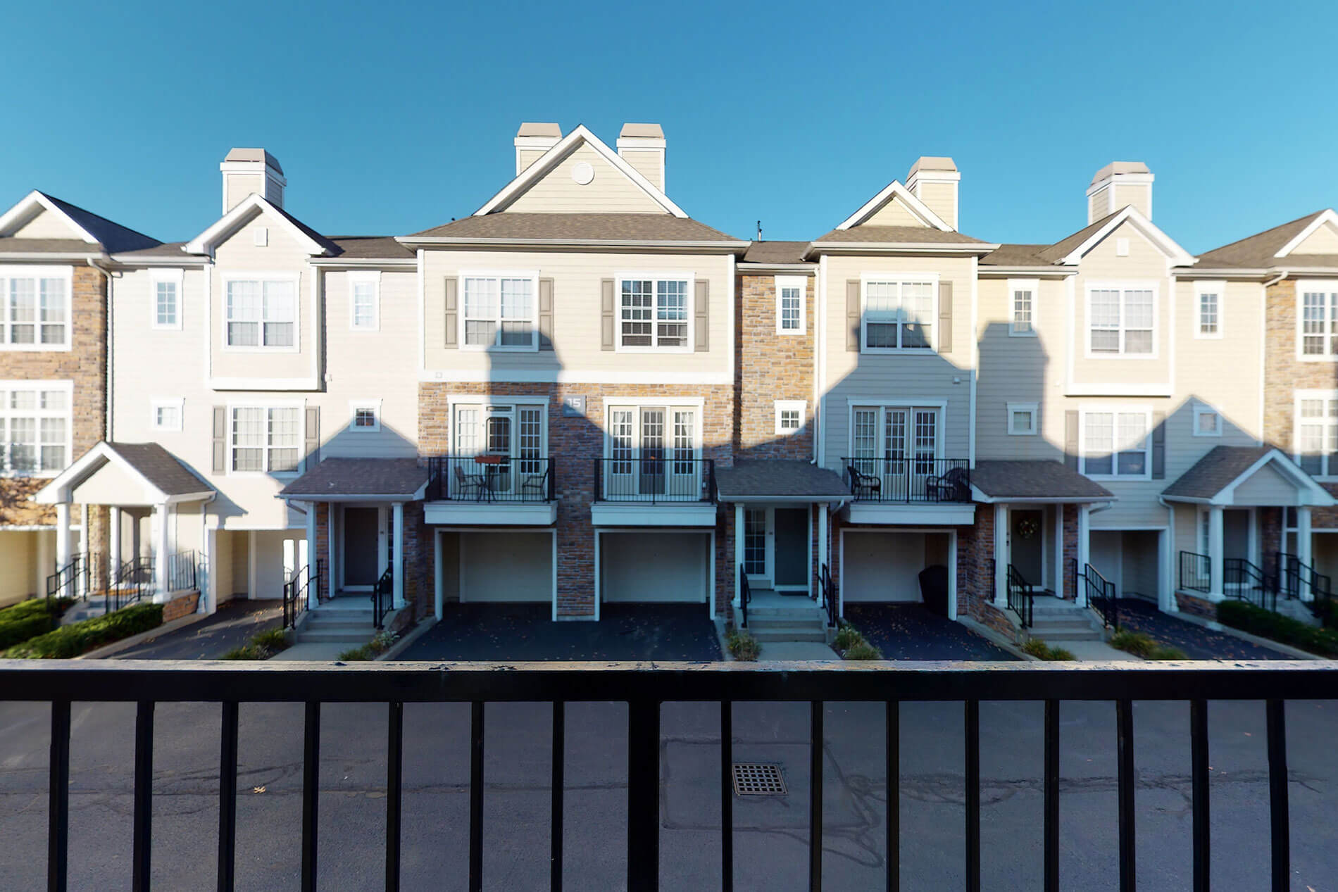 Lenox Farms apartment building with garages