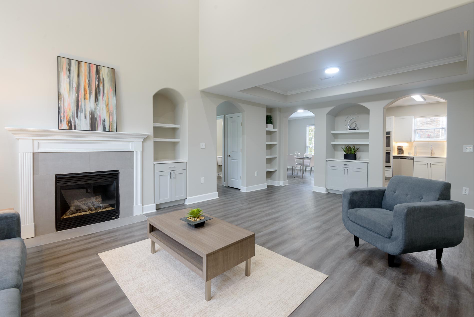 Lenox Farms staged living room