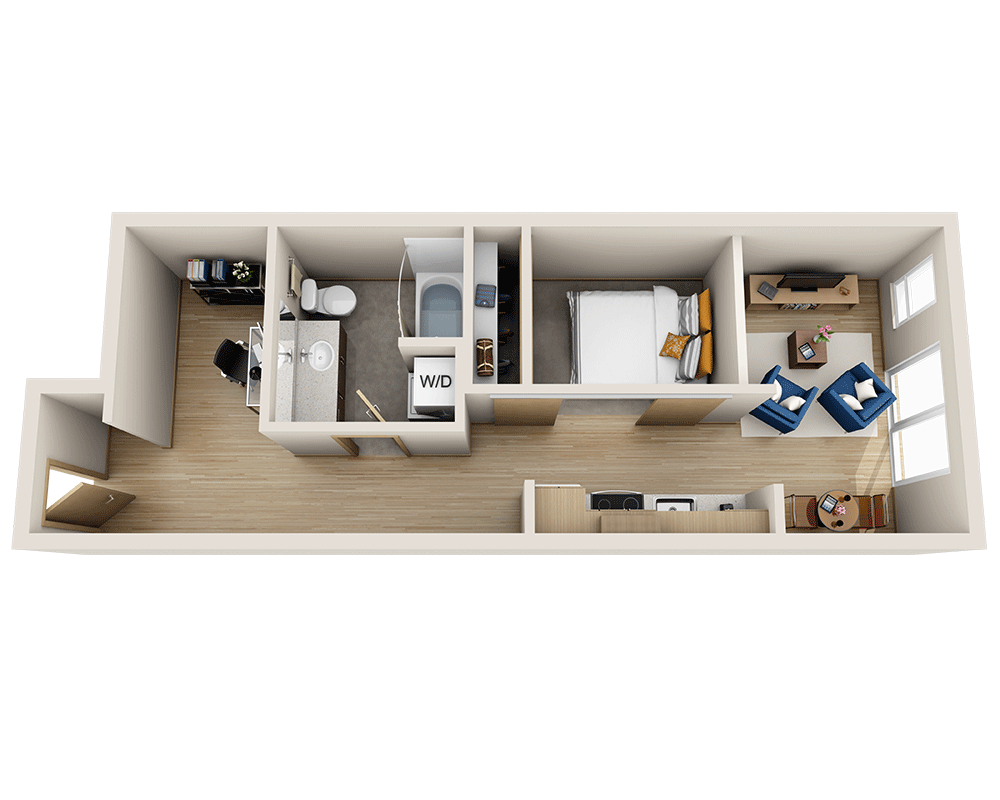 One Bedroom with Den A1AD MMR