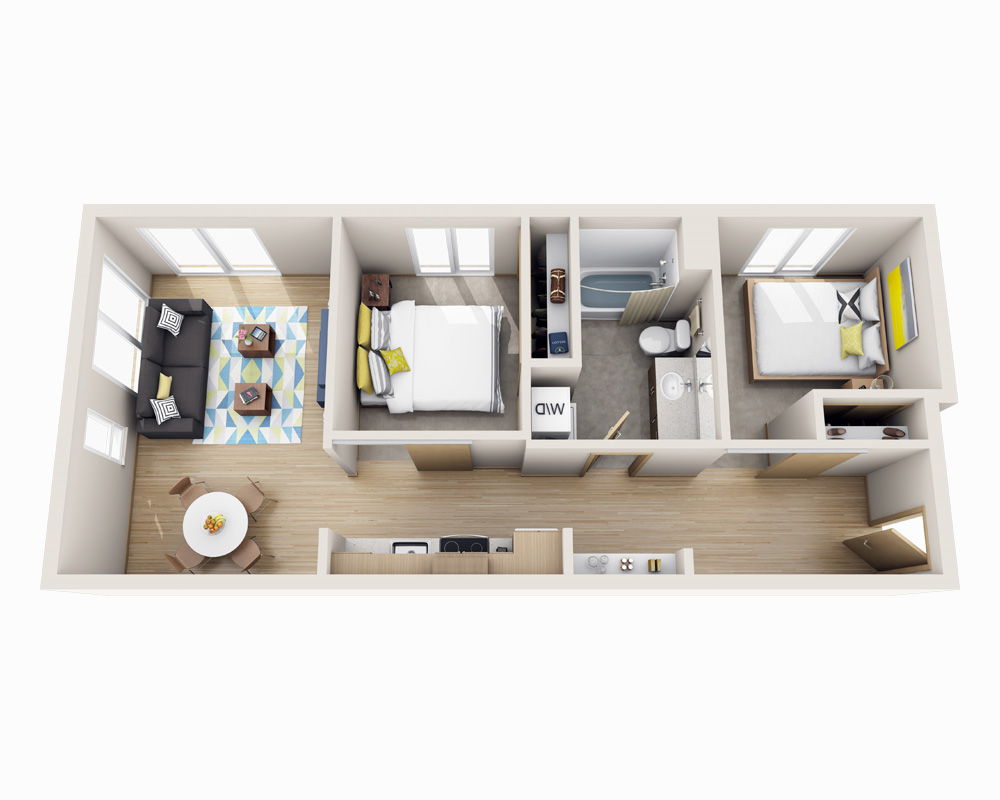 Two Bedroom B1D