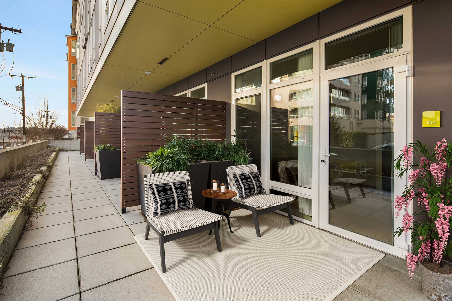 Lightbox apartment patio