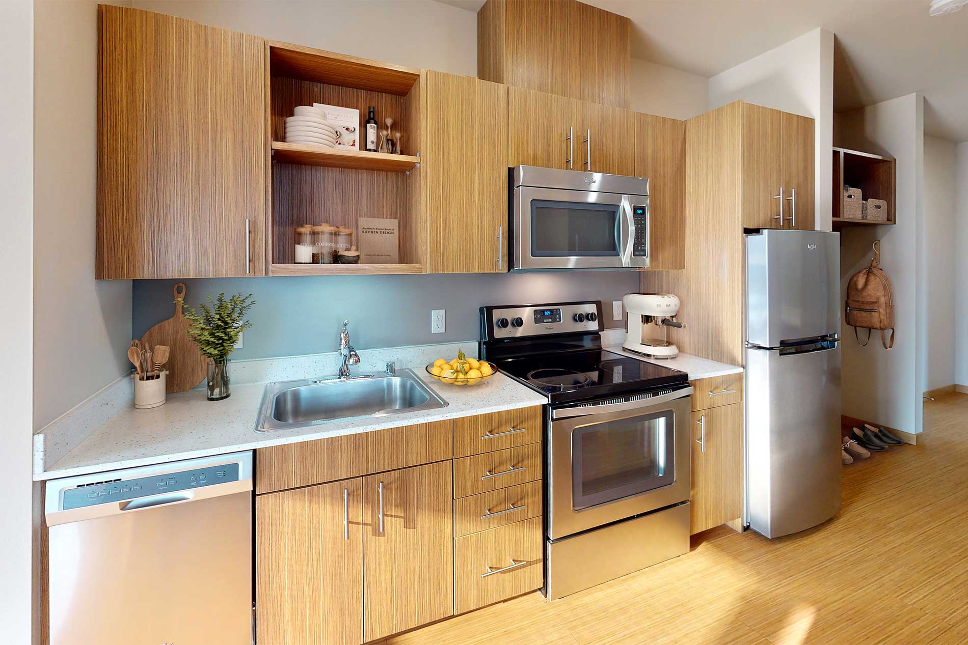 Lightbox apartment kitchen