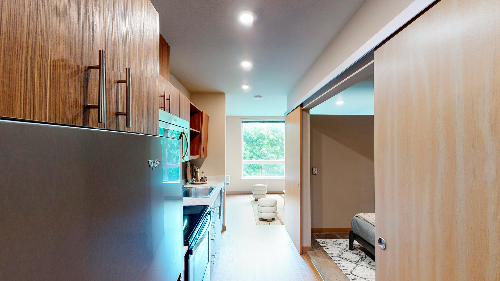 Lightbox staged kitchen