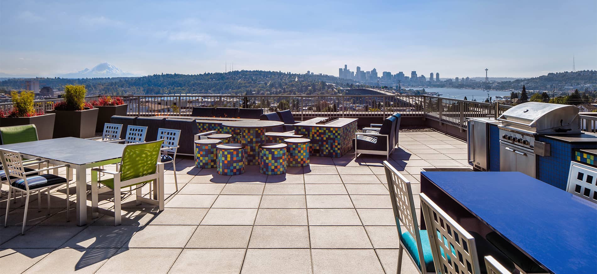 Lightbox Rooftop View of Seattle