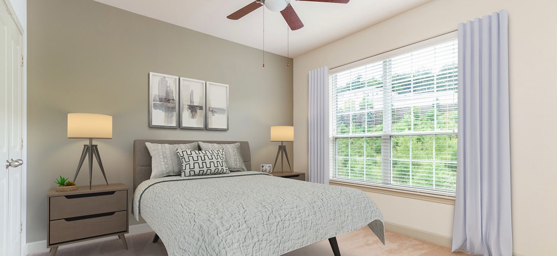 Lodge at Ames Pond virtually staged bedroom