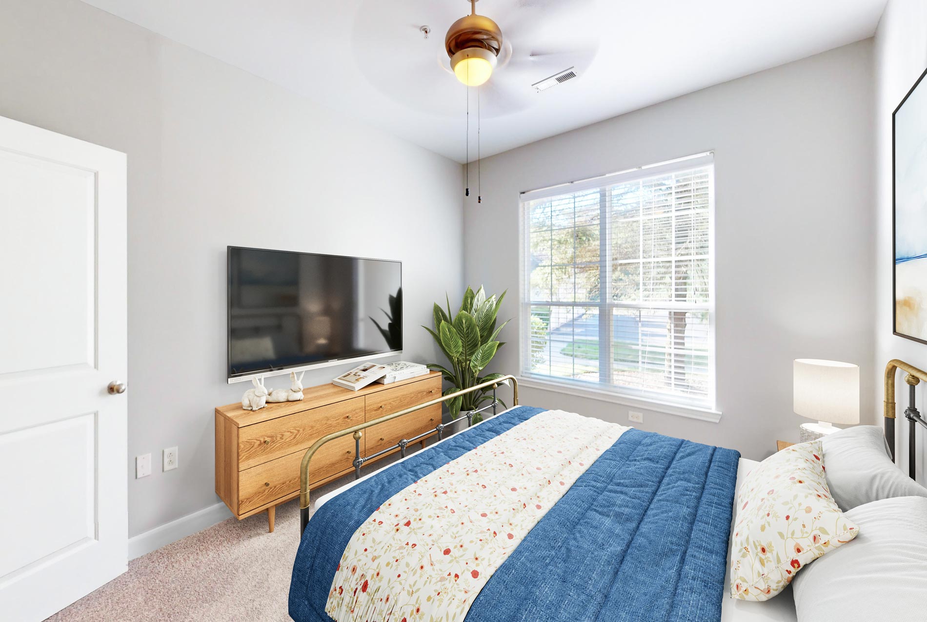 Lodge at Foxborough staged bedroom