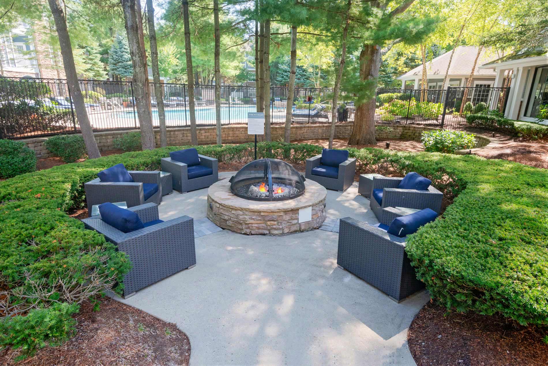 Lodge at Foxborough firepit