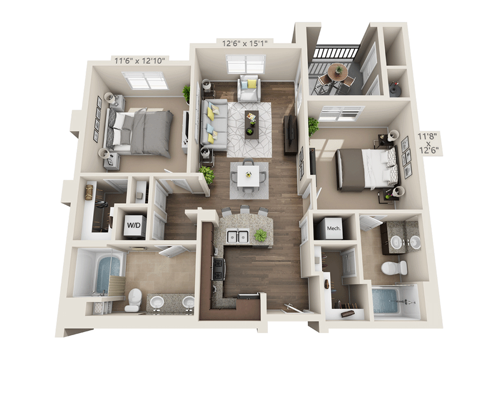 Two Bedroom B2A-MMR