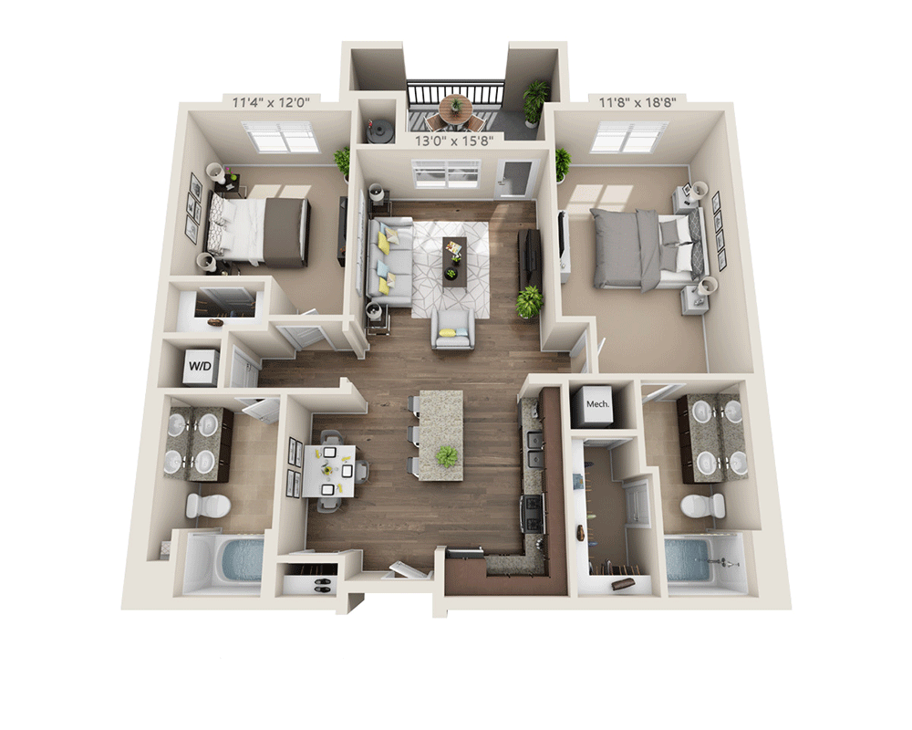 Two Bedroom B2E