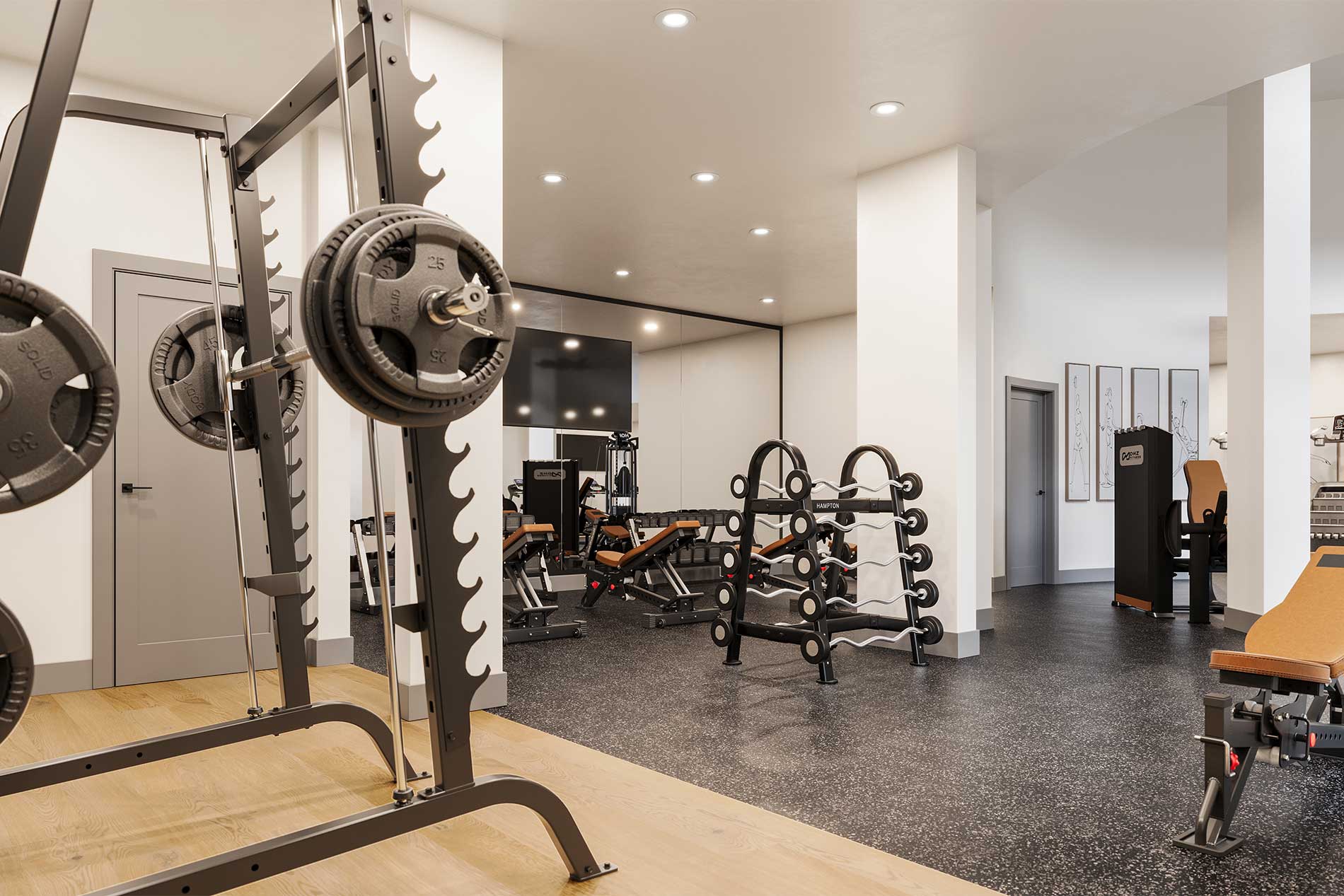 Los Alisos community fitness rendering