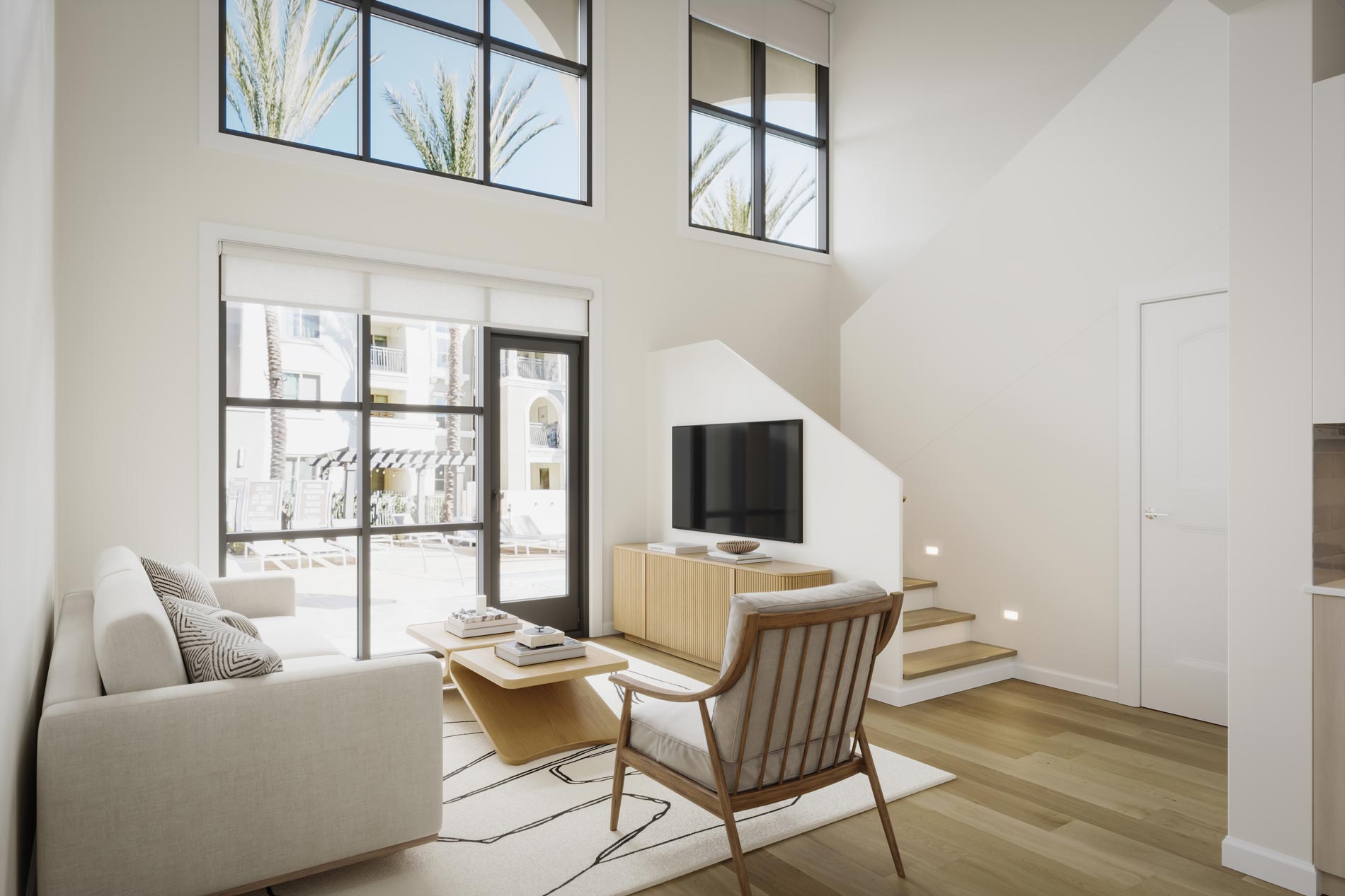 Los Alisos at Mission Viejo Staged living room