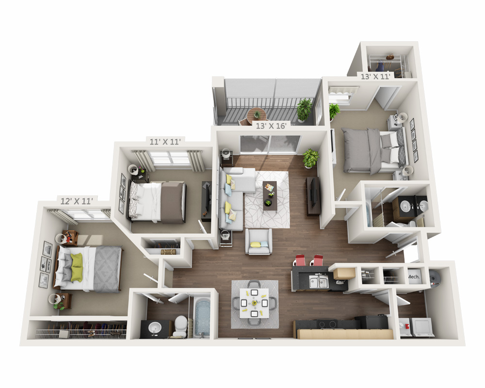 Three Bedroom C2