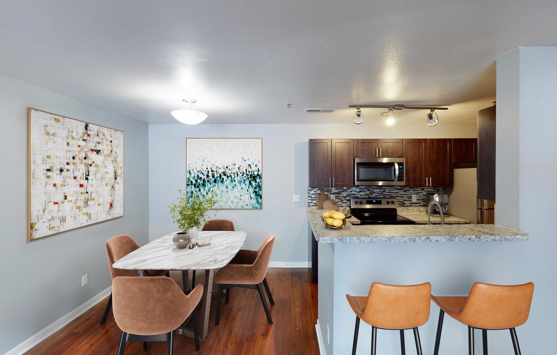 Los Altos Espresso Kitchen staged